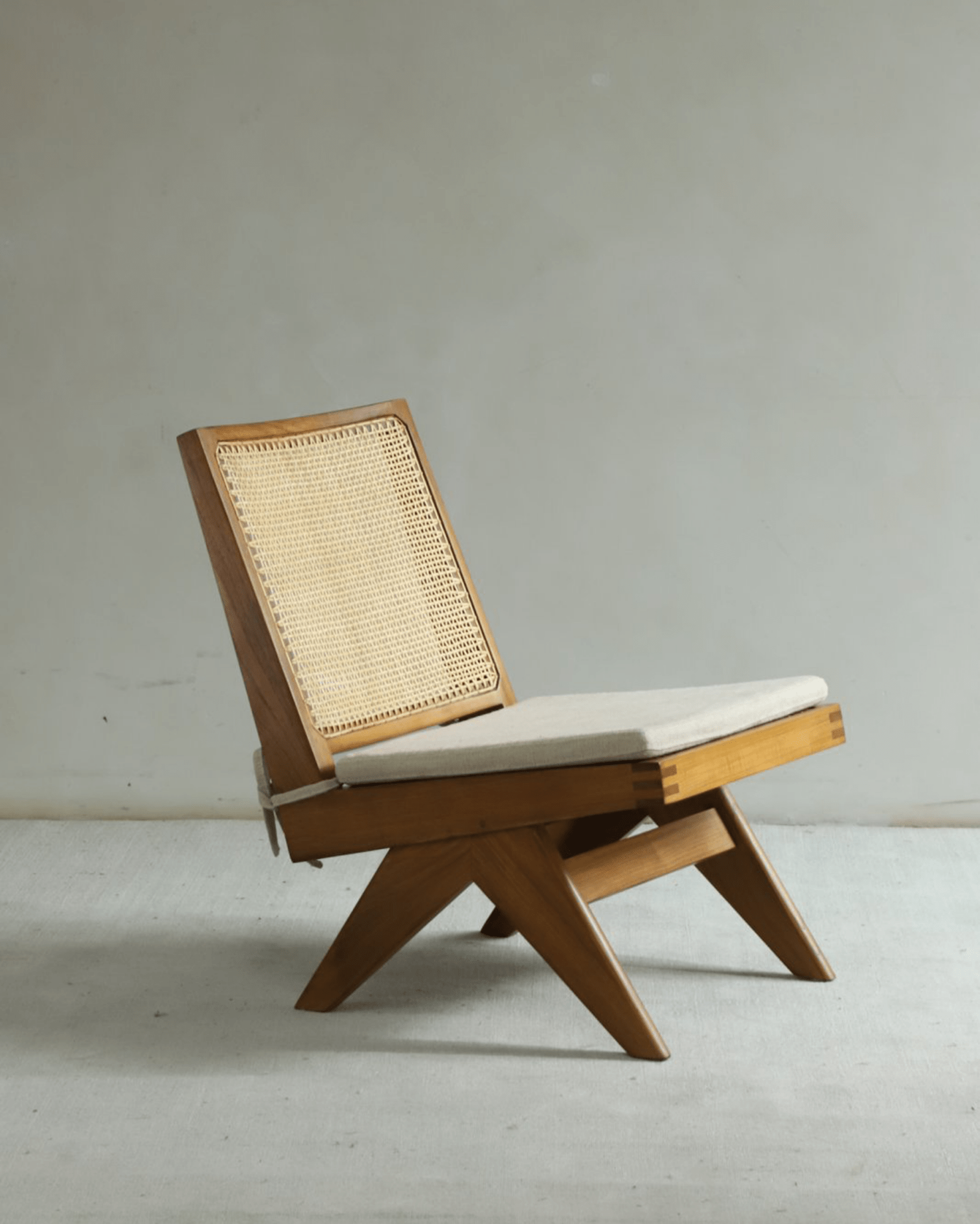 Armless Handwoven Rattan Chair | Reclaimed Teak - ZM Home Armless Handwoven Rattan Chair | Reclaimed Teak - ZM Home
