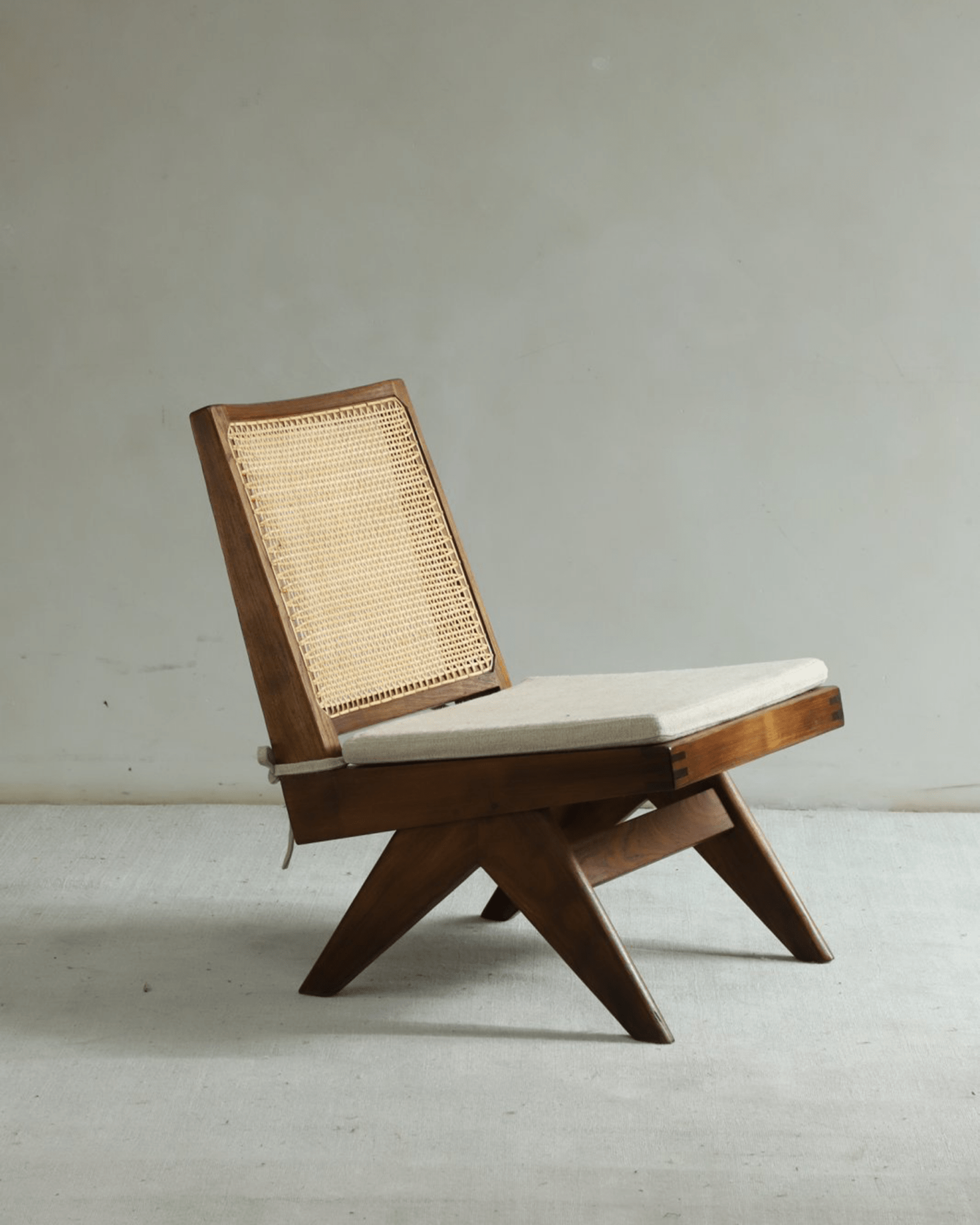 Armless Handwoven Rattan Chair | Reclaimed Teak - ZM Home Armless Handwoven Rattan Chair | Reclaimed Teak - ZM Home
