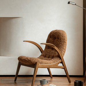 Arc Shearling Lounge Chair - ZM Home