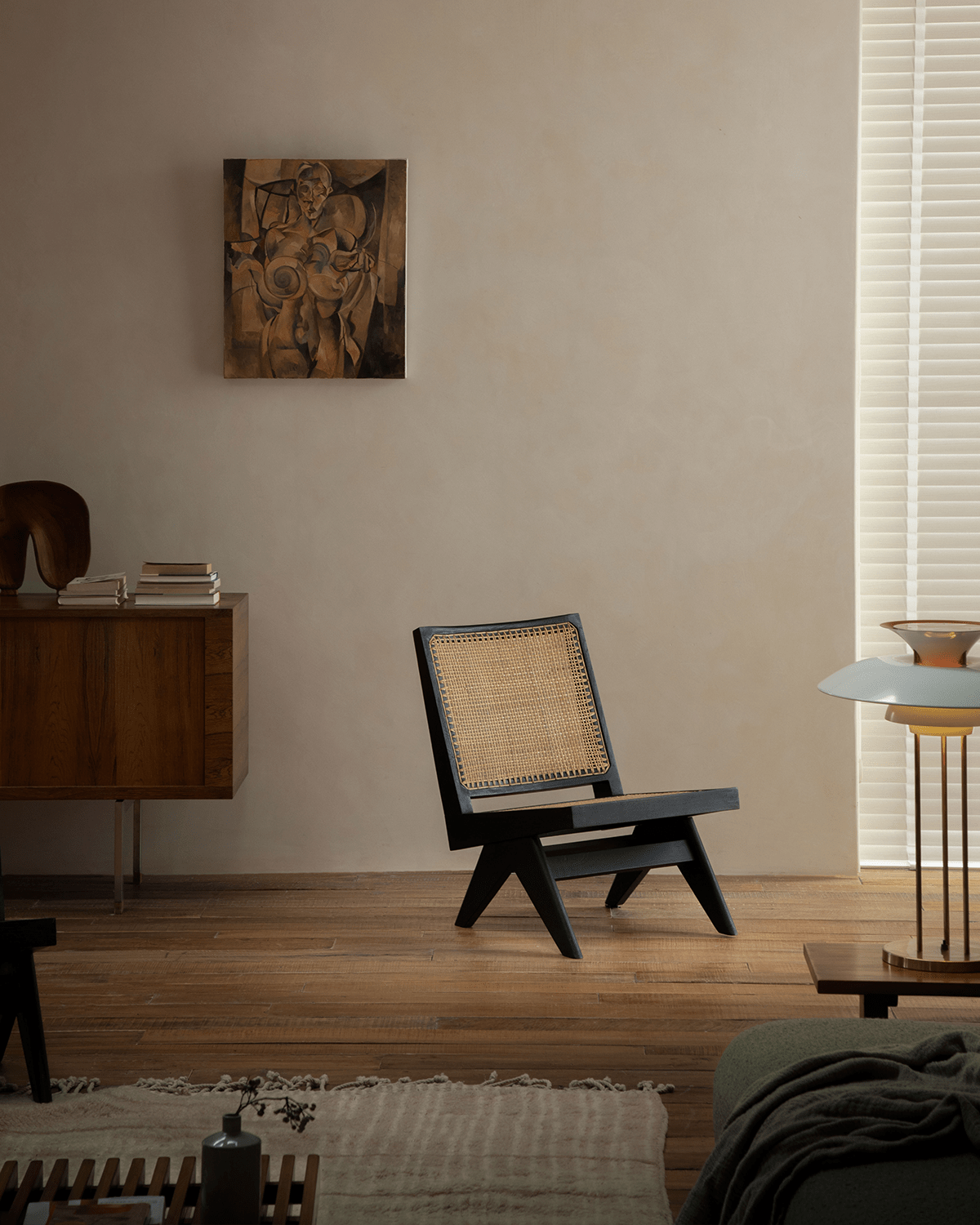 Chandigarh Armless Easy Chair - ZM Home