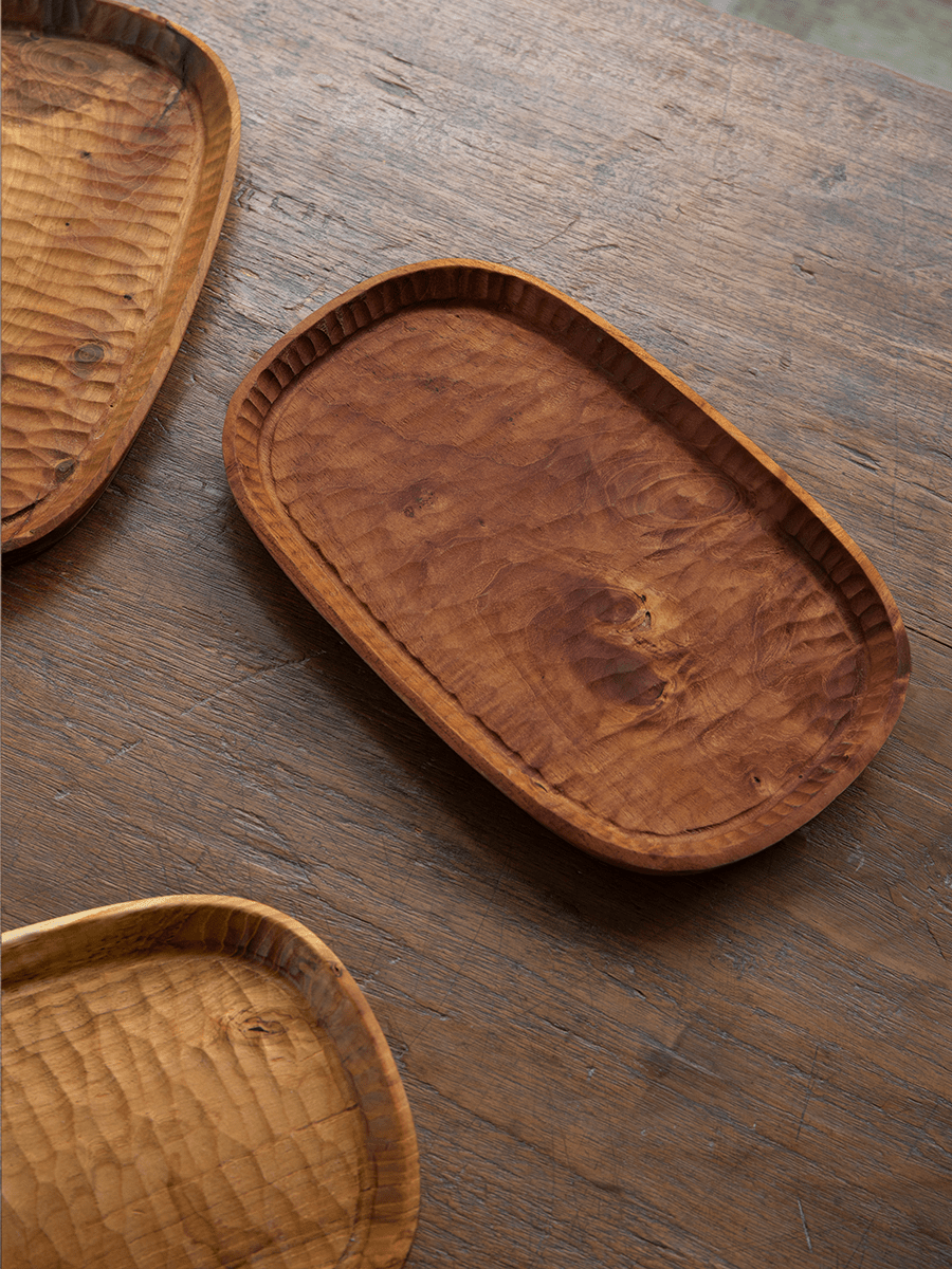 Abbey Teak Serving Tray 2PC - ZM Home