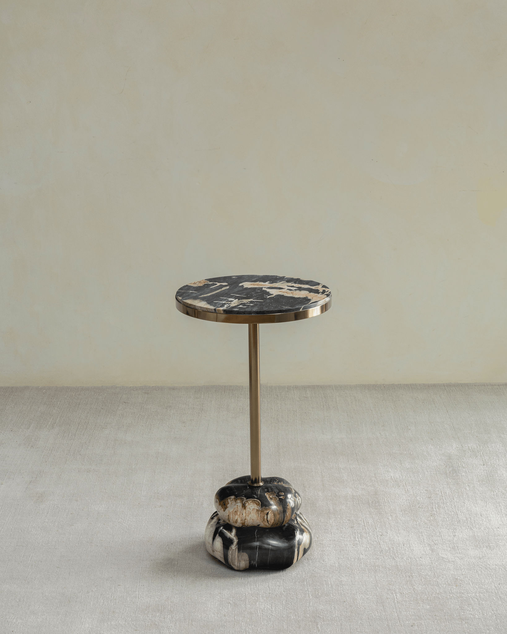 Lolli Petrified Wood Side Table - ZM Home