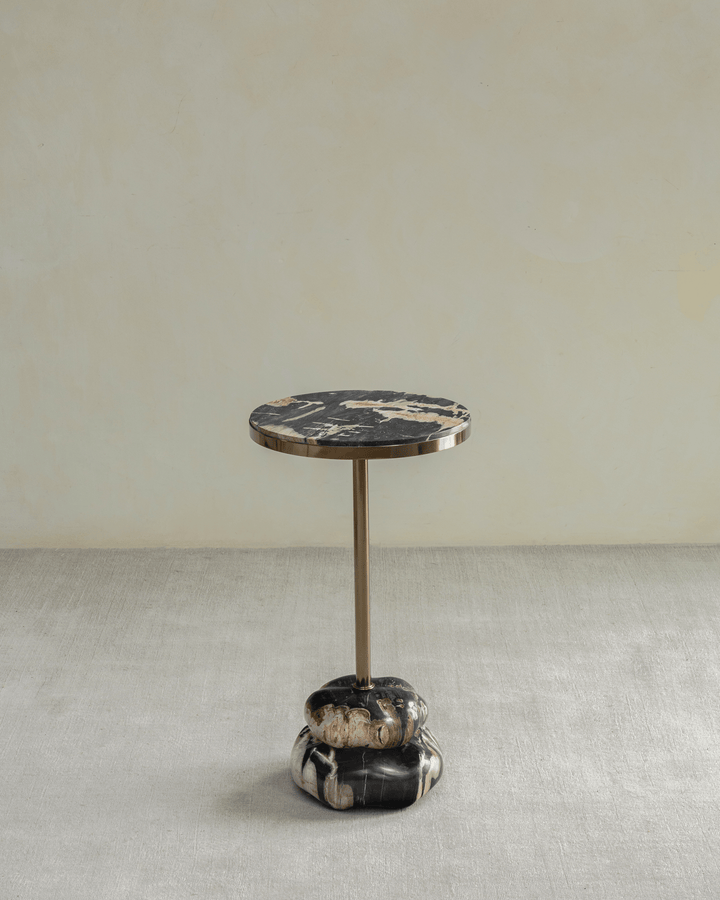 Lolli Petrified Wood Side Table - ZM Home