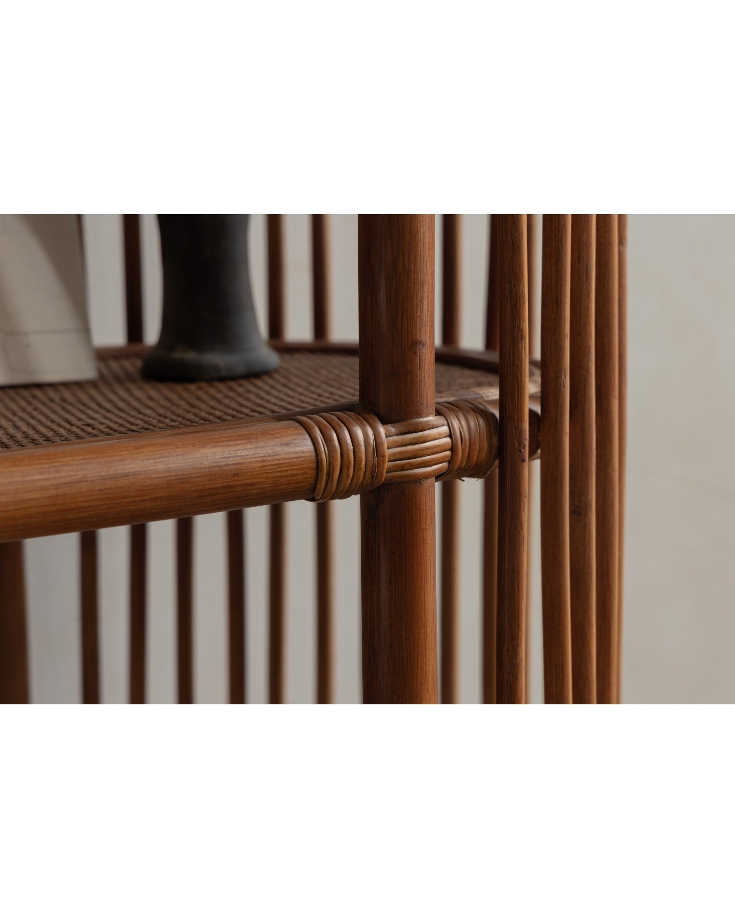 Olin Rattan Display Shelf