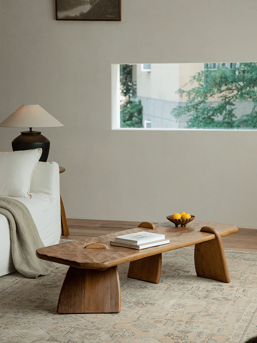 Rustic Driftwood Coffee Table - ZM Home