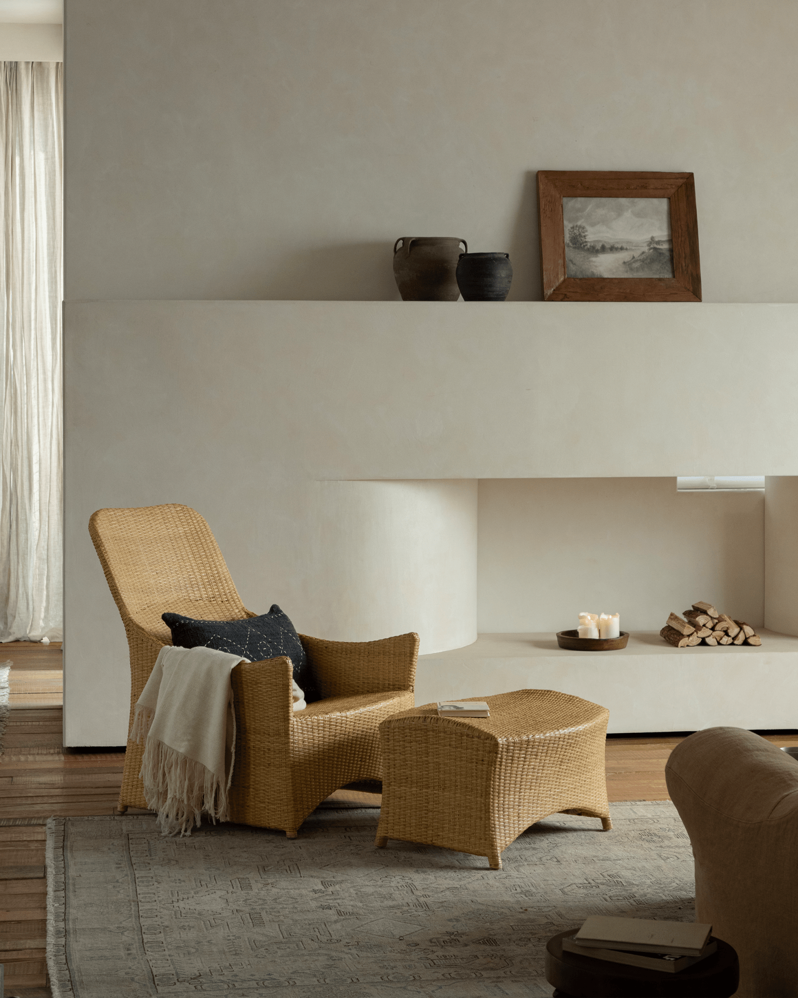 Slide Rattan Lounge Chair - ZM Home