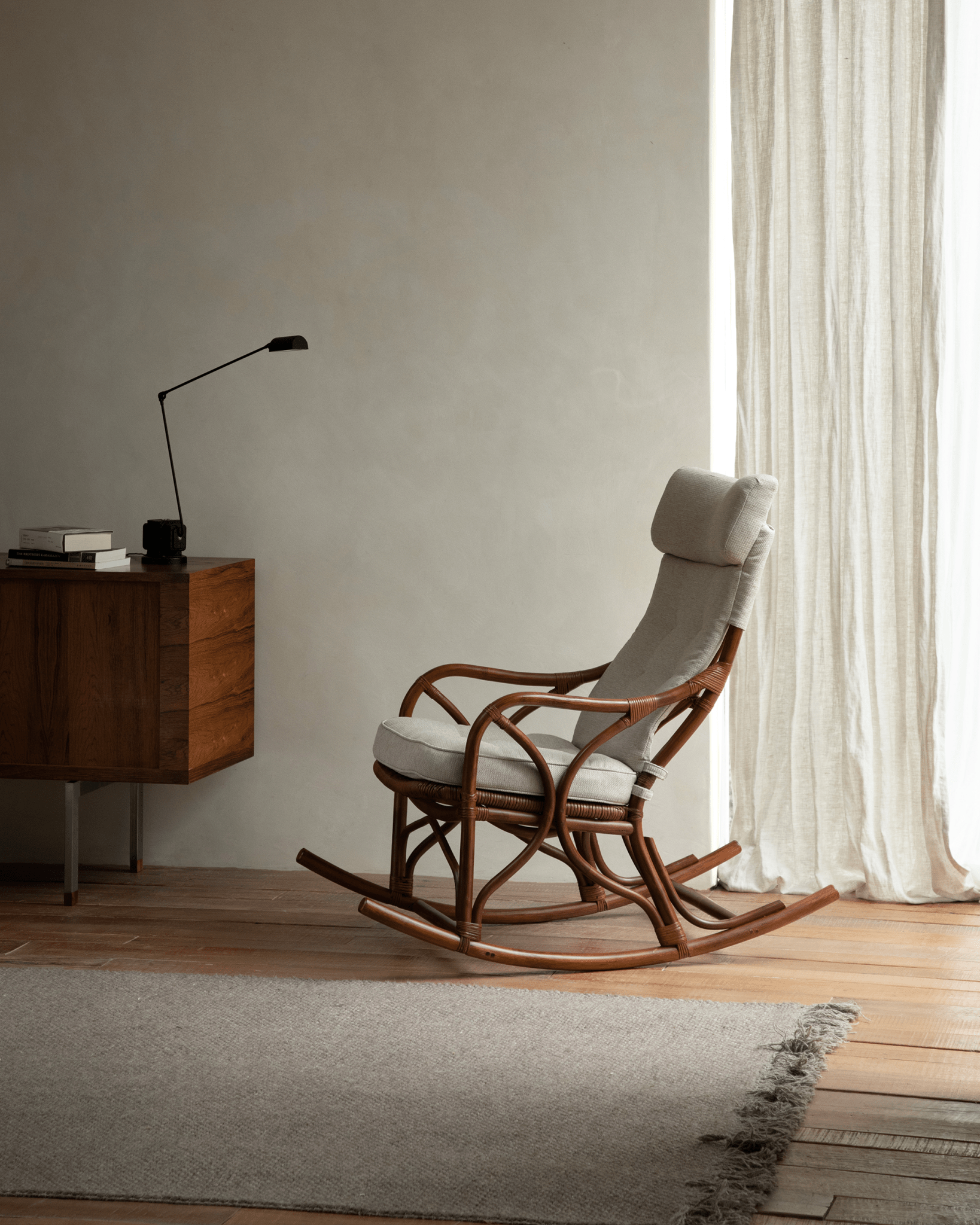 Aku Rattan Rocking Chair - ZM Home
