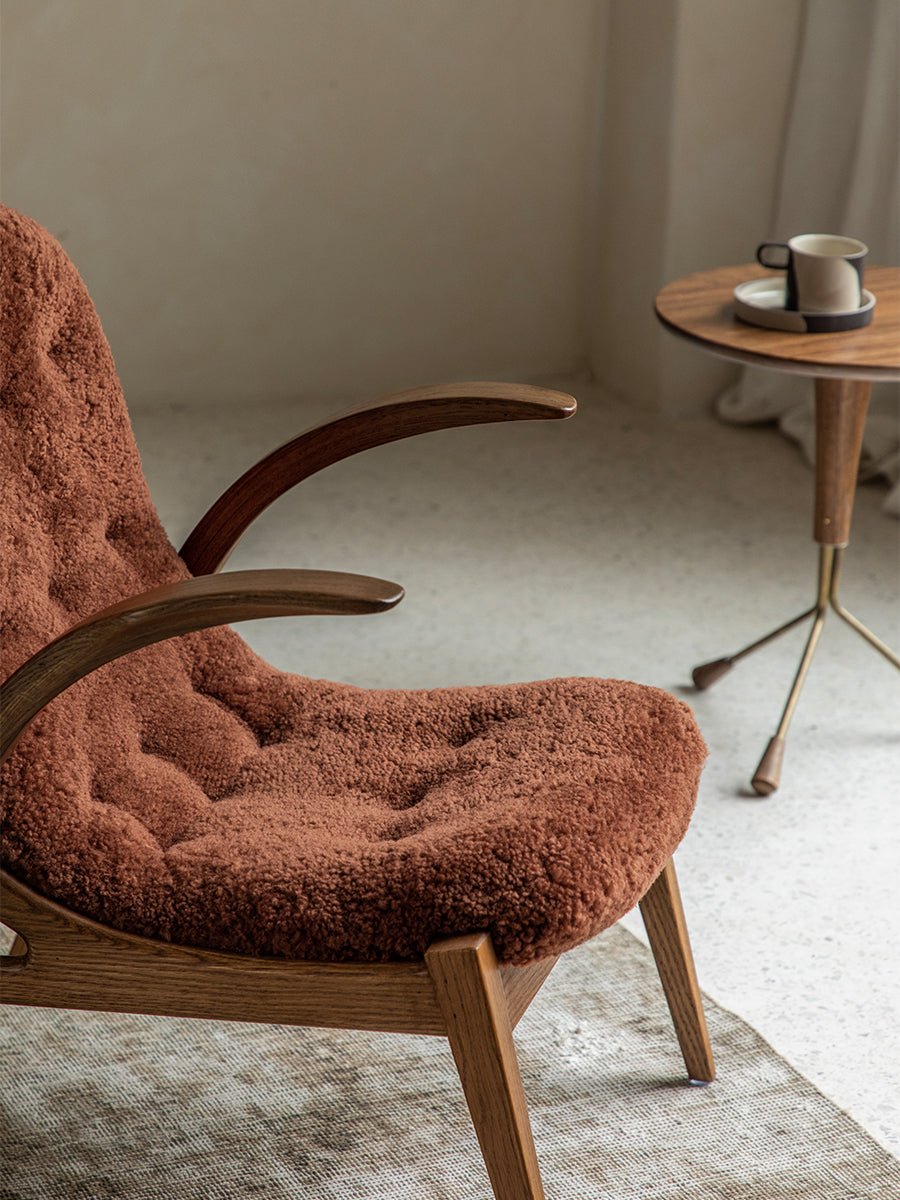 Arc Shearling Lounge Chair - ZM Home