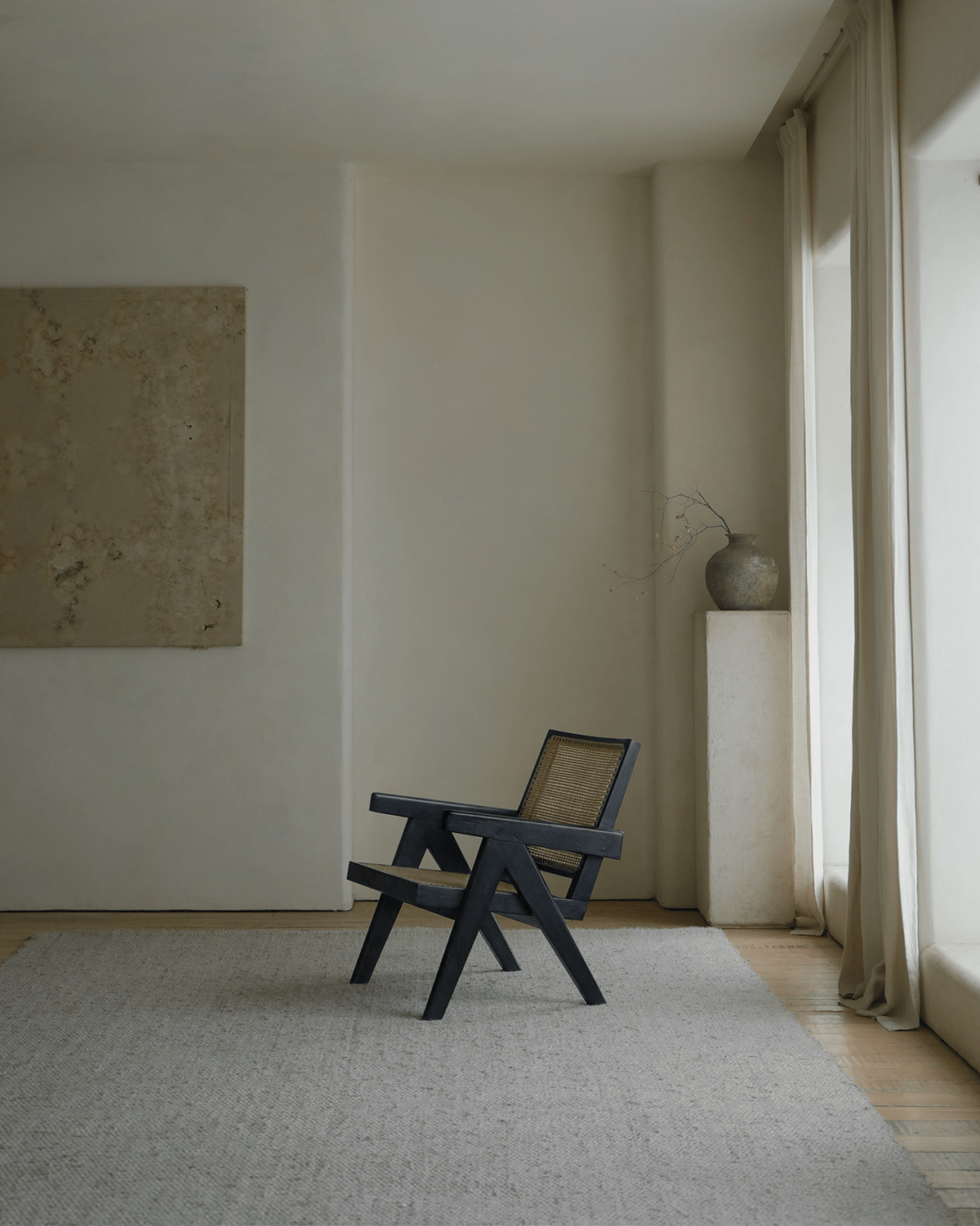 Chandigarh Armrest Easy Chair - ZM Home