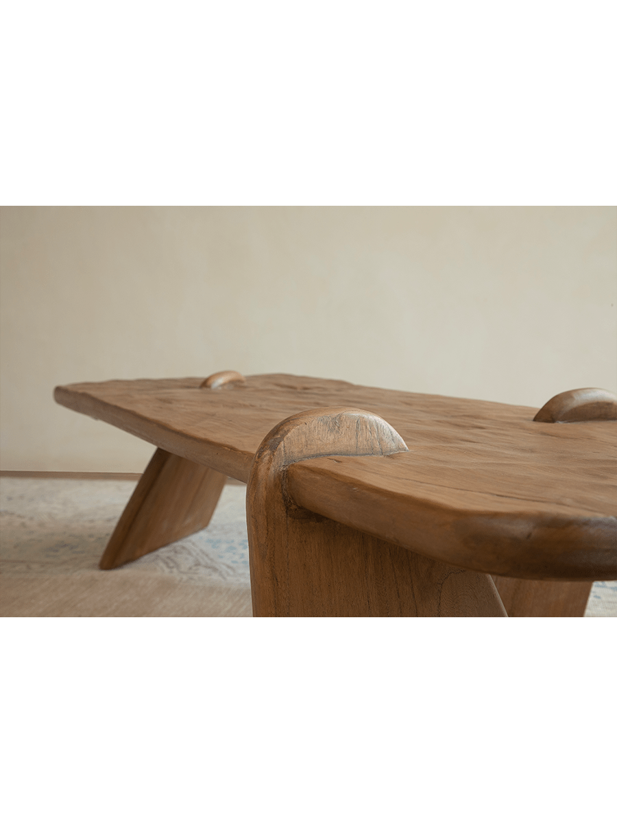 Rustic Driftwood Coffee Table - ZM Home
