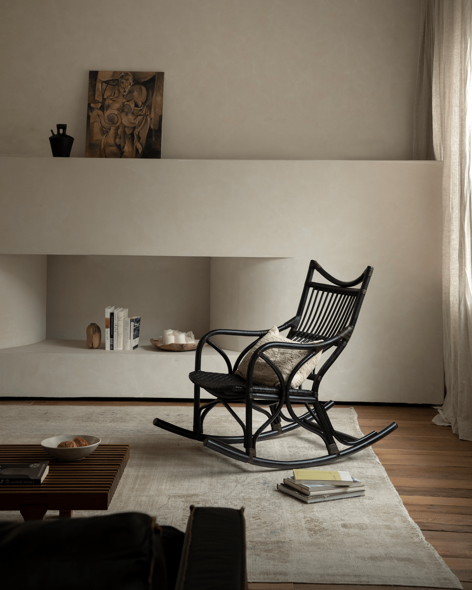 Aku Rattan Rocking Chair - ZM Home