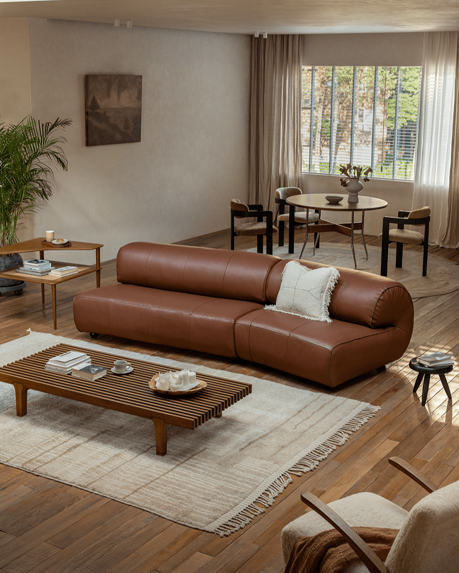 Wave Nappa Leather Sofa - ZM Home