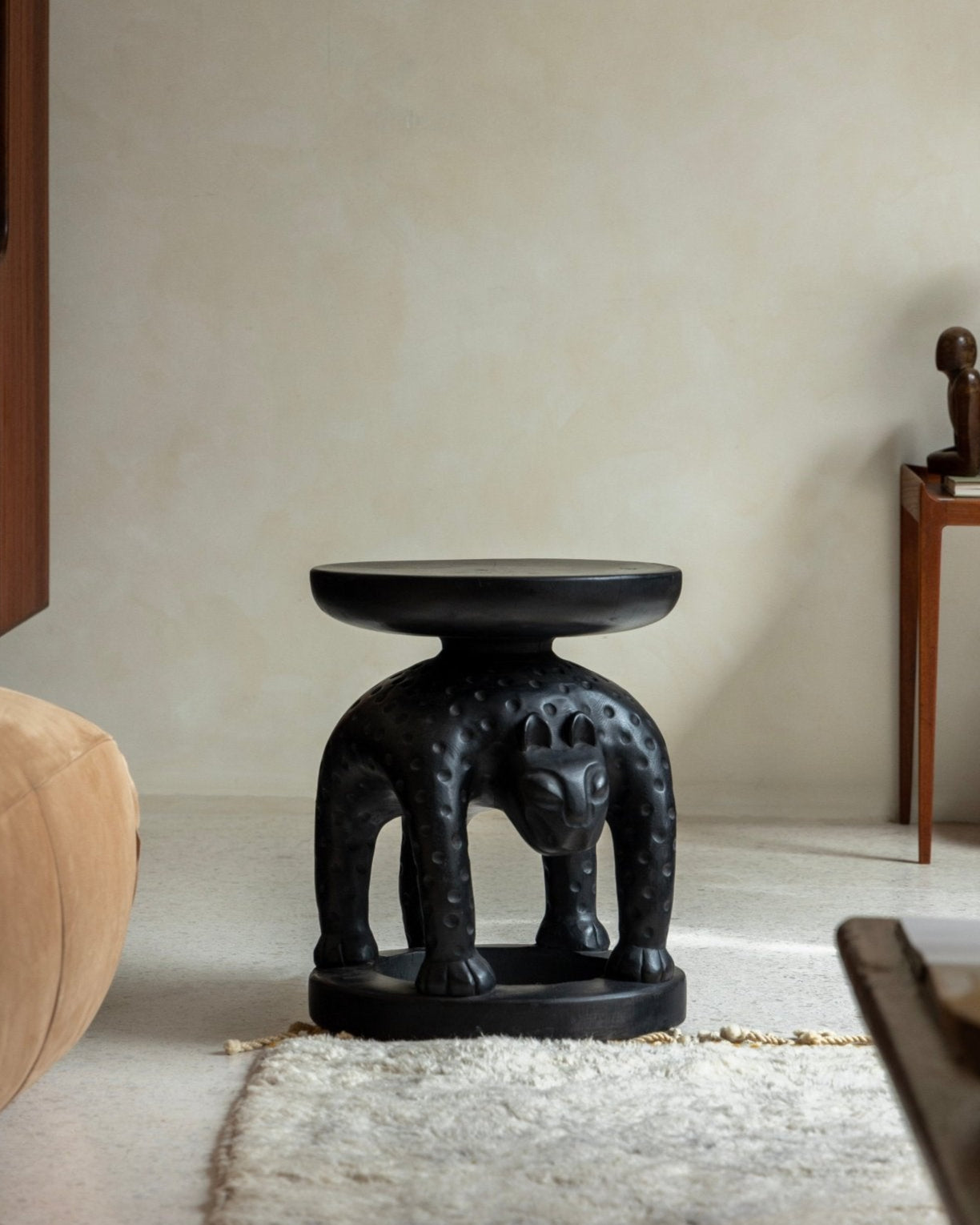 Tribal Sculptural End Table - ZM Home