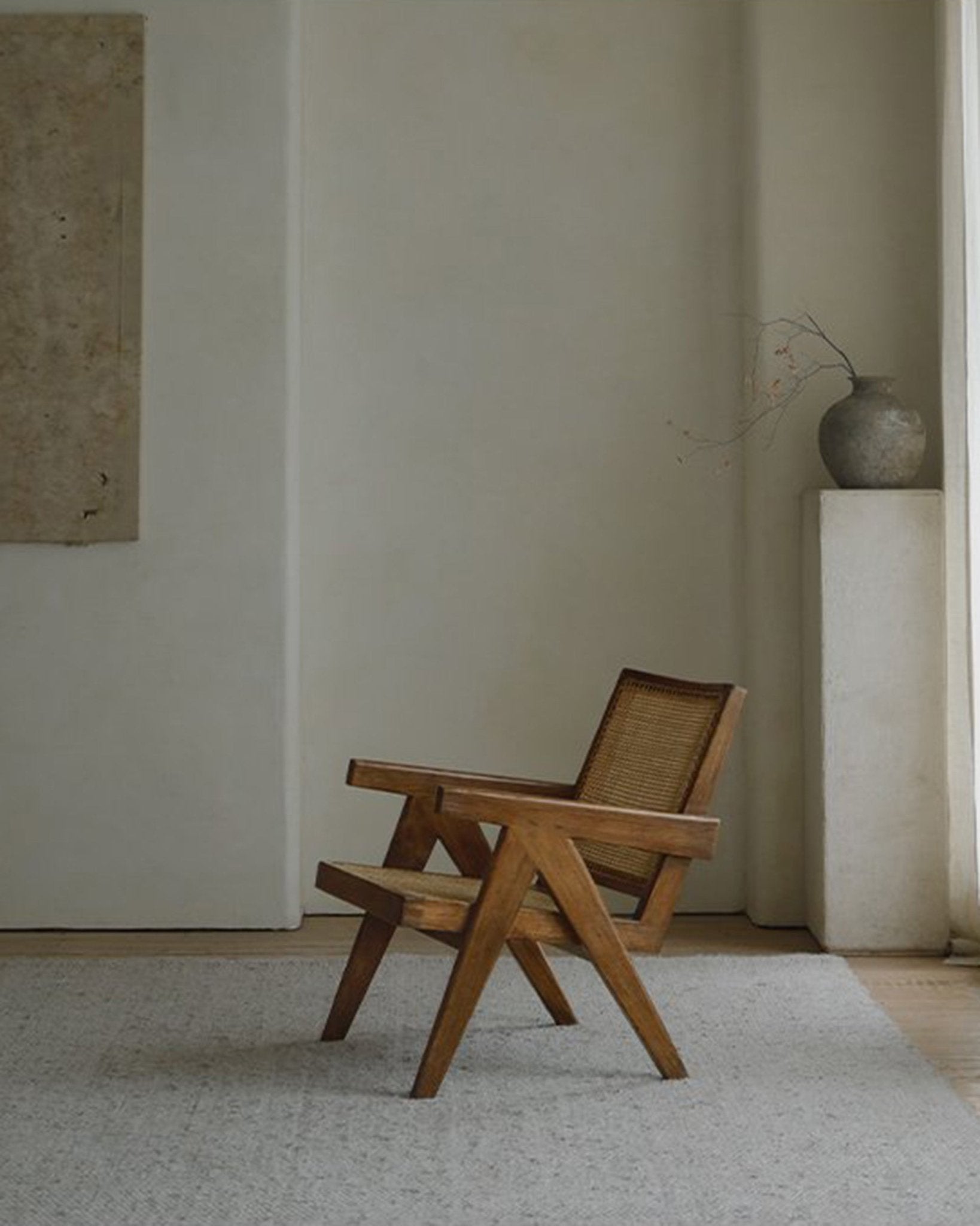 Chandigarh Armrest Easy Chair - ZM Home