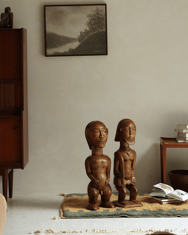 African Lacquered Wooden Totem - ZM Home