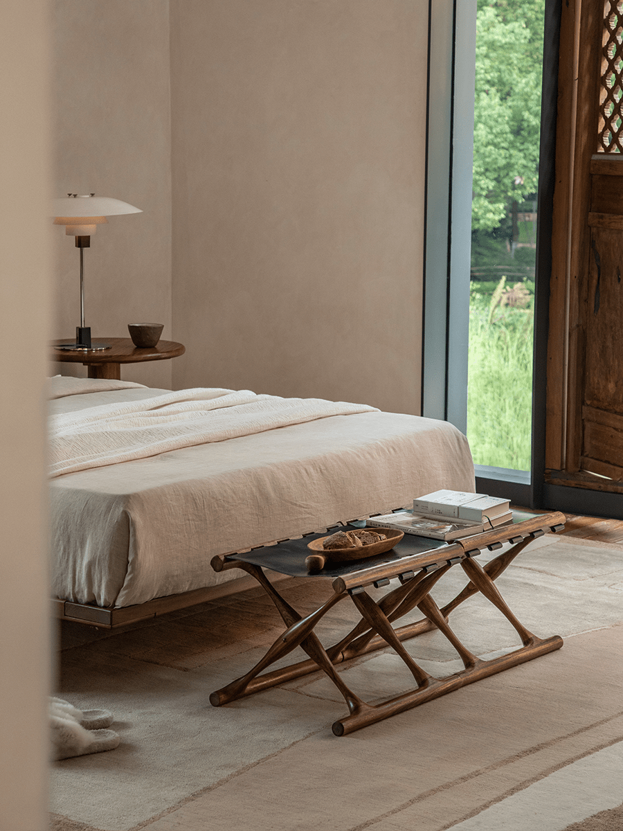 Maverick Leather Stool - ZM Home