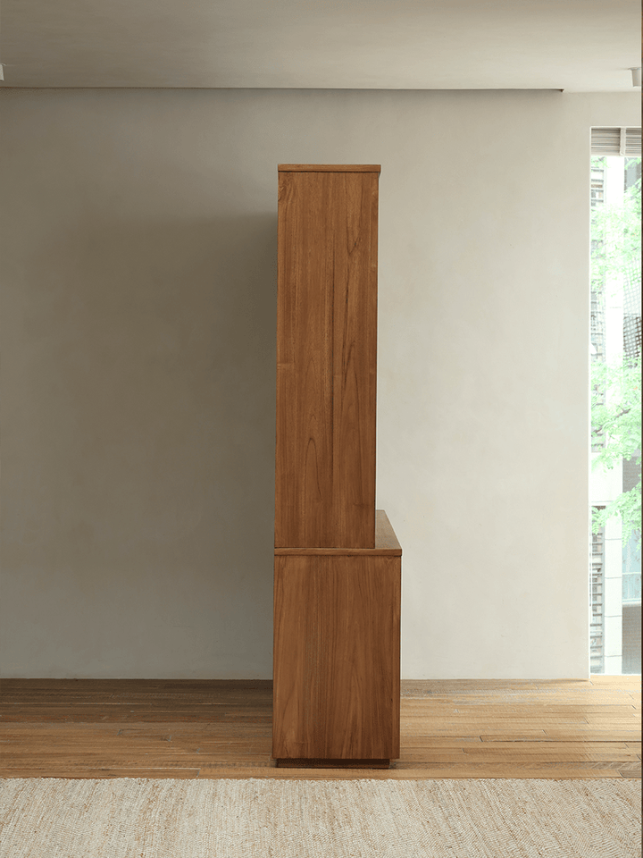 Glass Front Bookcase - ZM Home