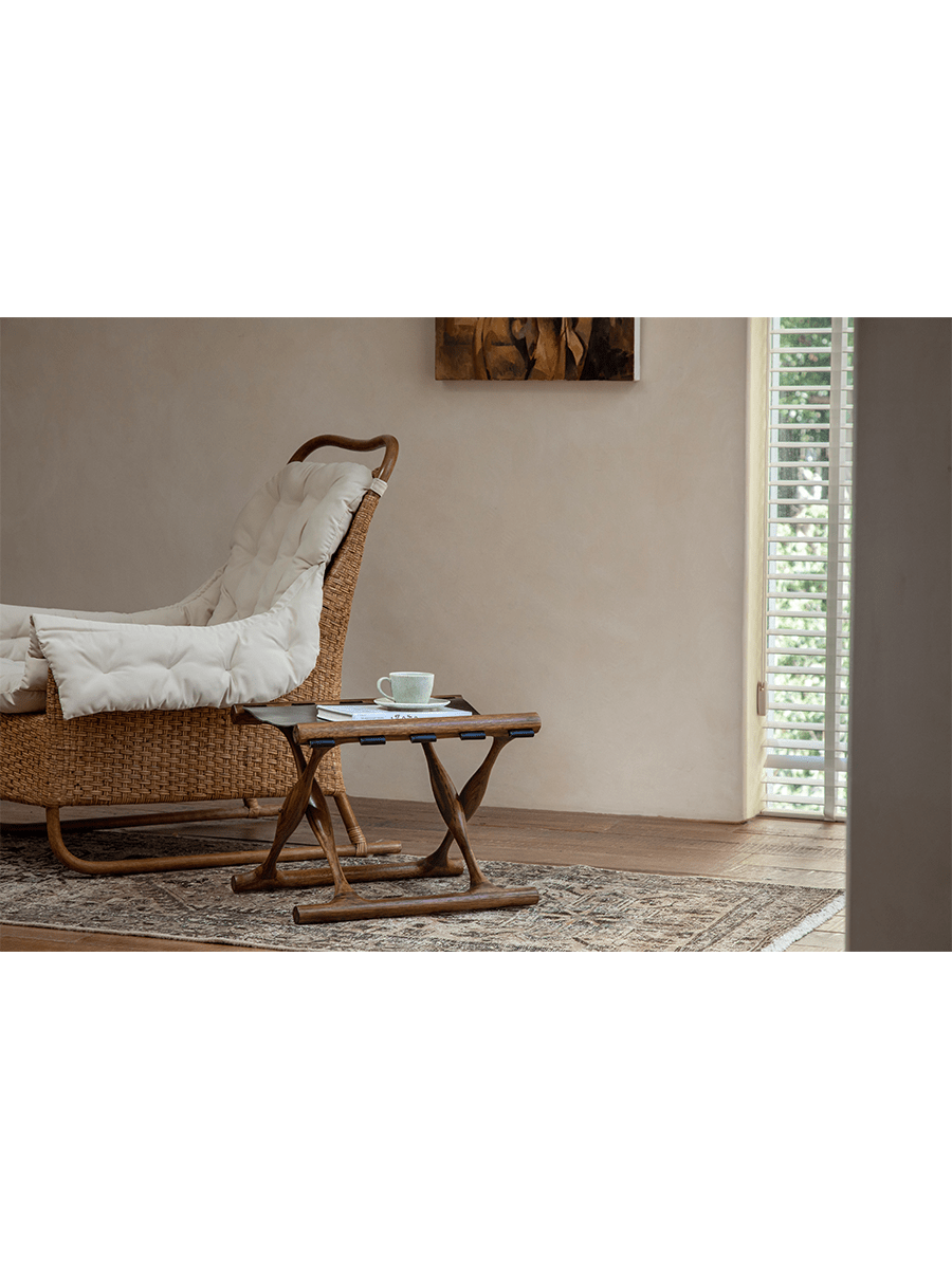 Maverick Leather Stool - ZM Home