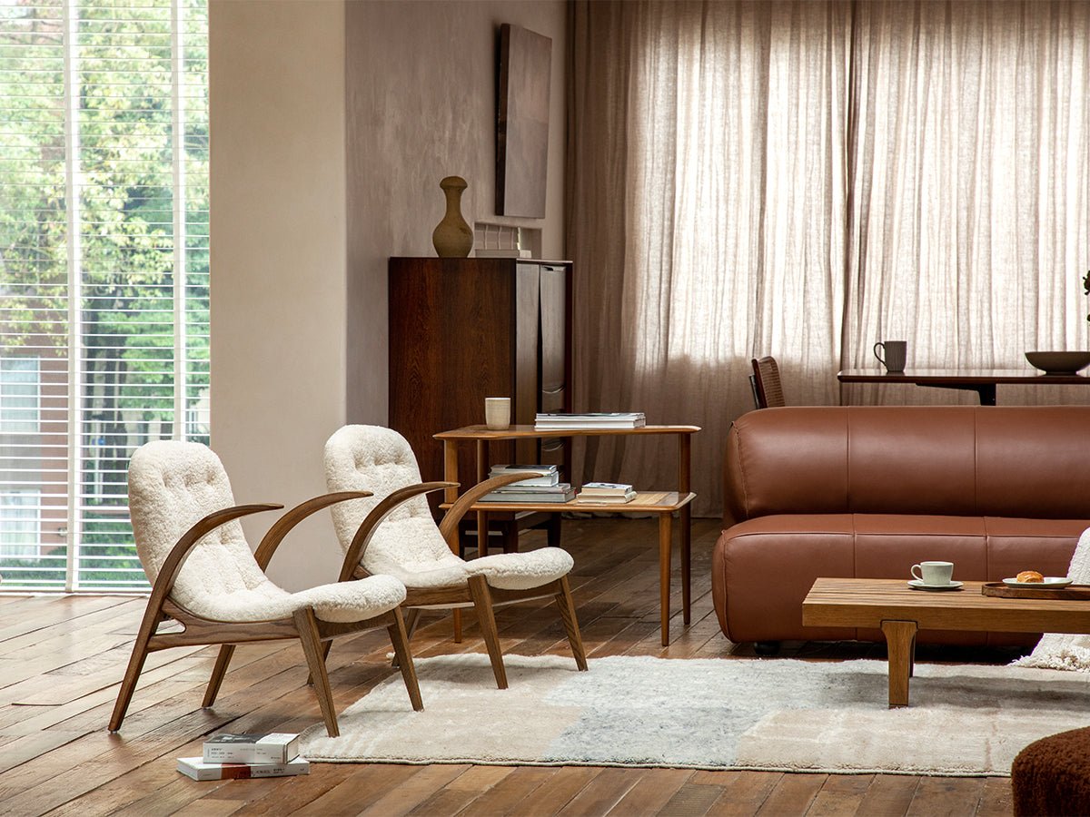 Arc Shearling Lounge Chair - ZM Home