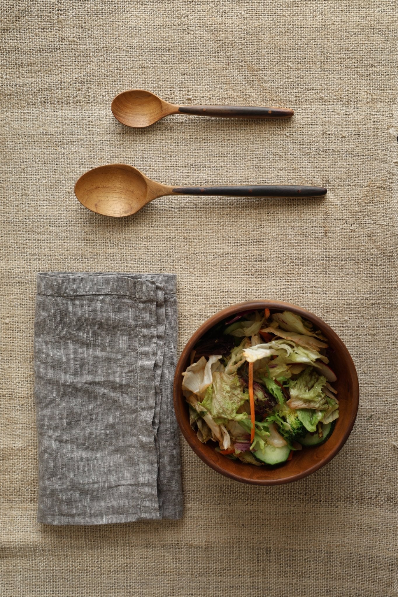 Ebony Wood Handle Table Spoon*2PCS - ZM Home