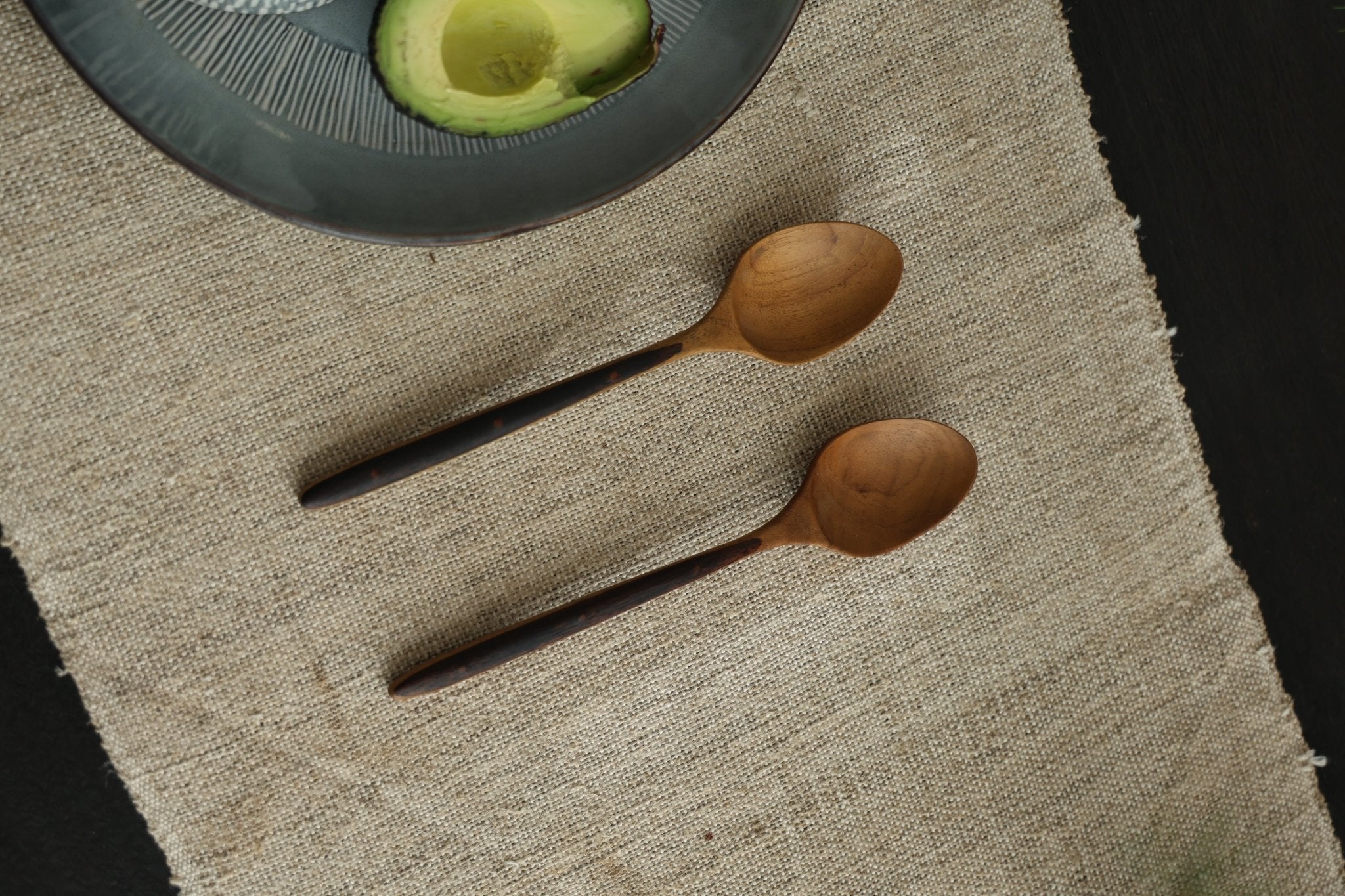 Ebony Wood Handle Table Spoon*2PCS - ZM Home