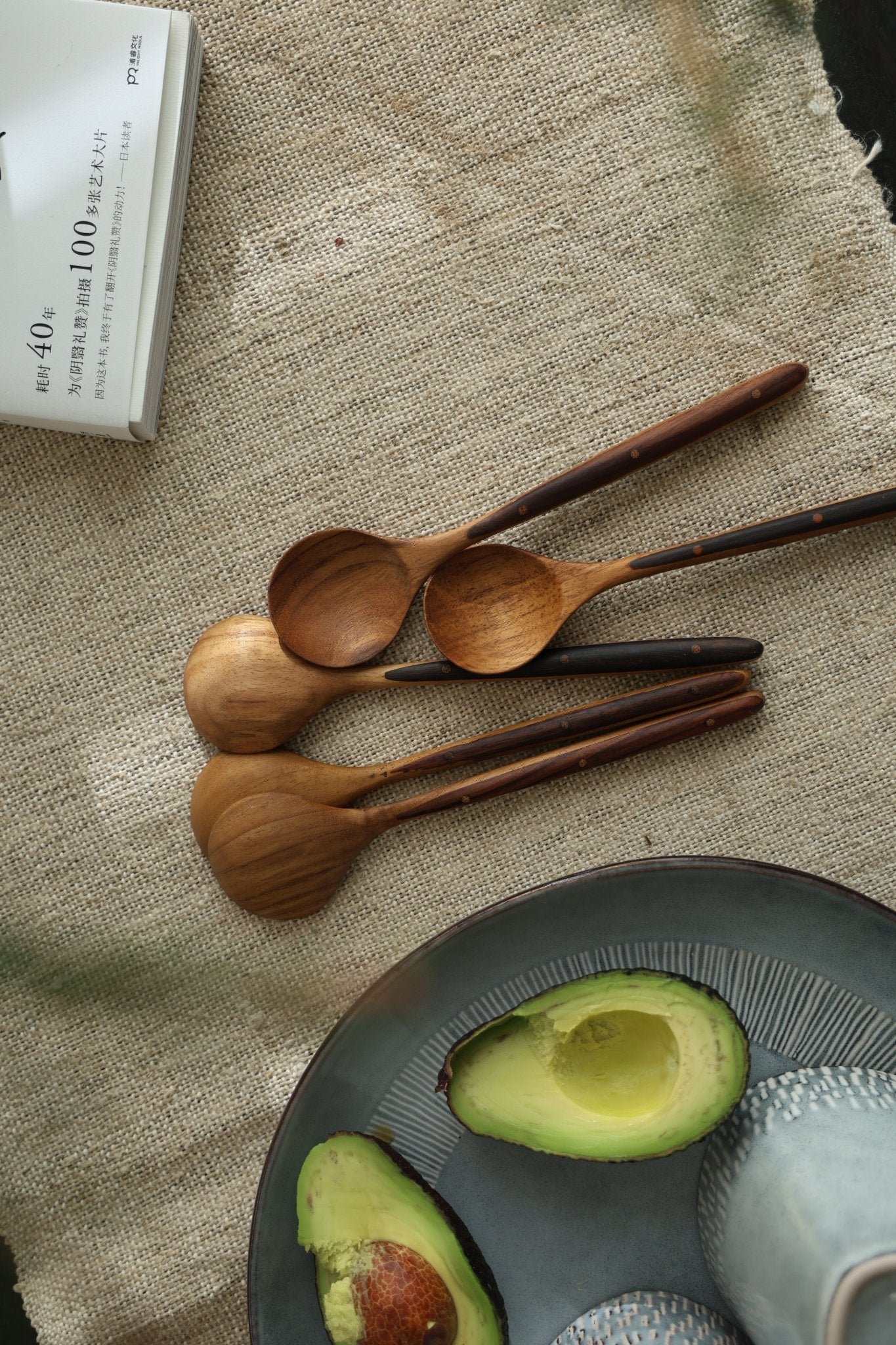 Ebony Wood Handle Table Spoon*2PCS - ZM Home