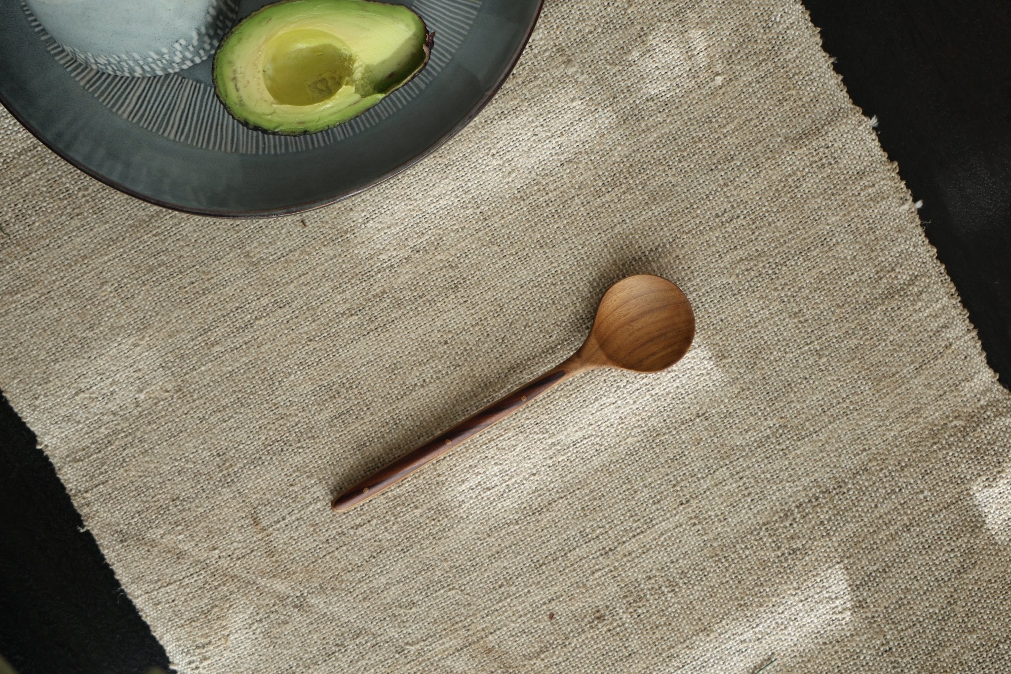 Ebony Wood Handle Table Spoon*2PCS - ZM Home