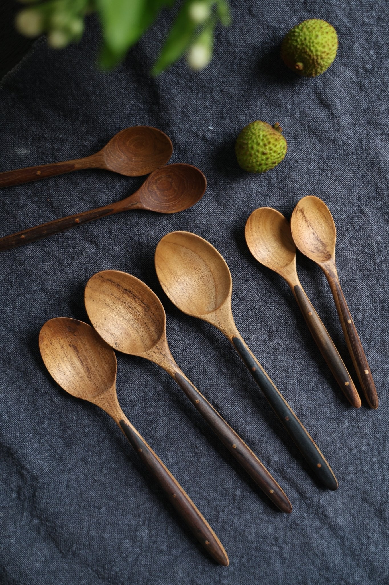 Ebony Wood Handle Table Spoon*2PCS - ZM Home