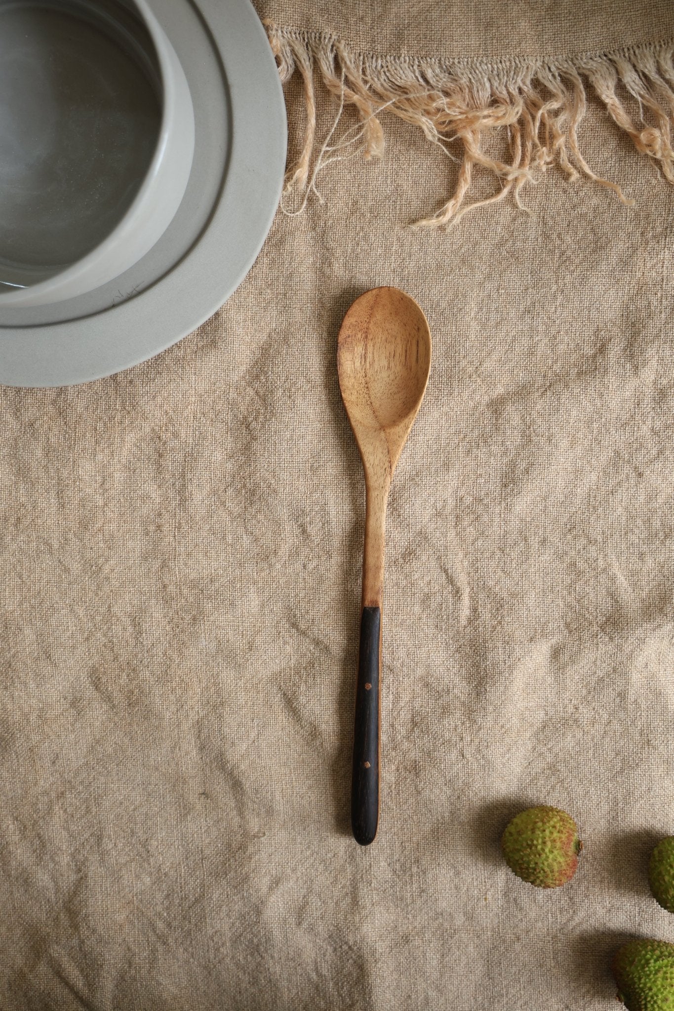 Ebony Wood Handle Table Spoon*2PCS - ZM Home