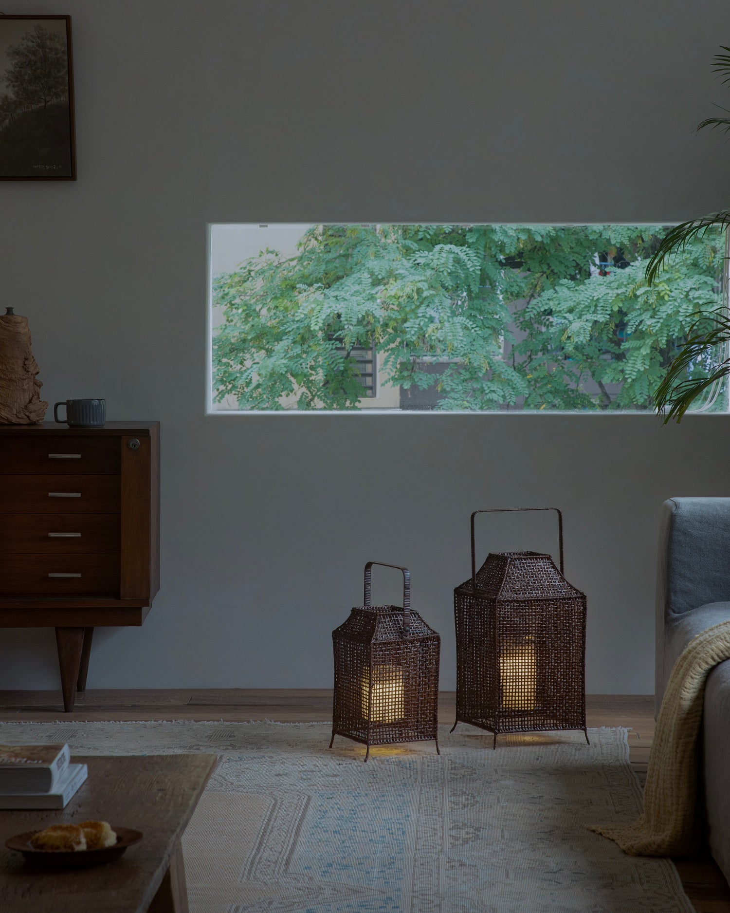 Lyra Rattan Lantern
