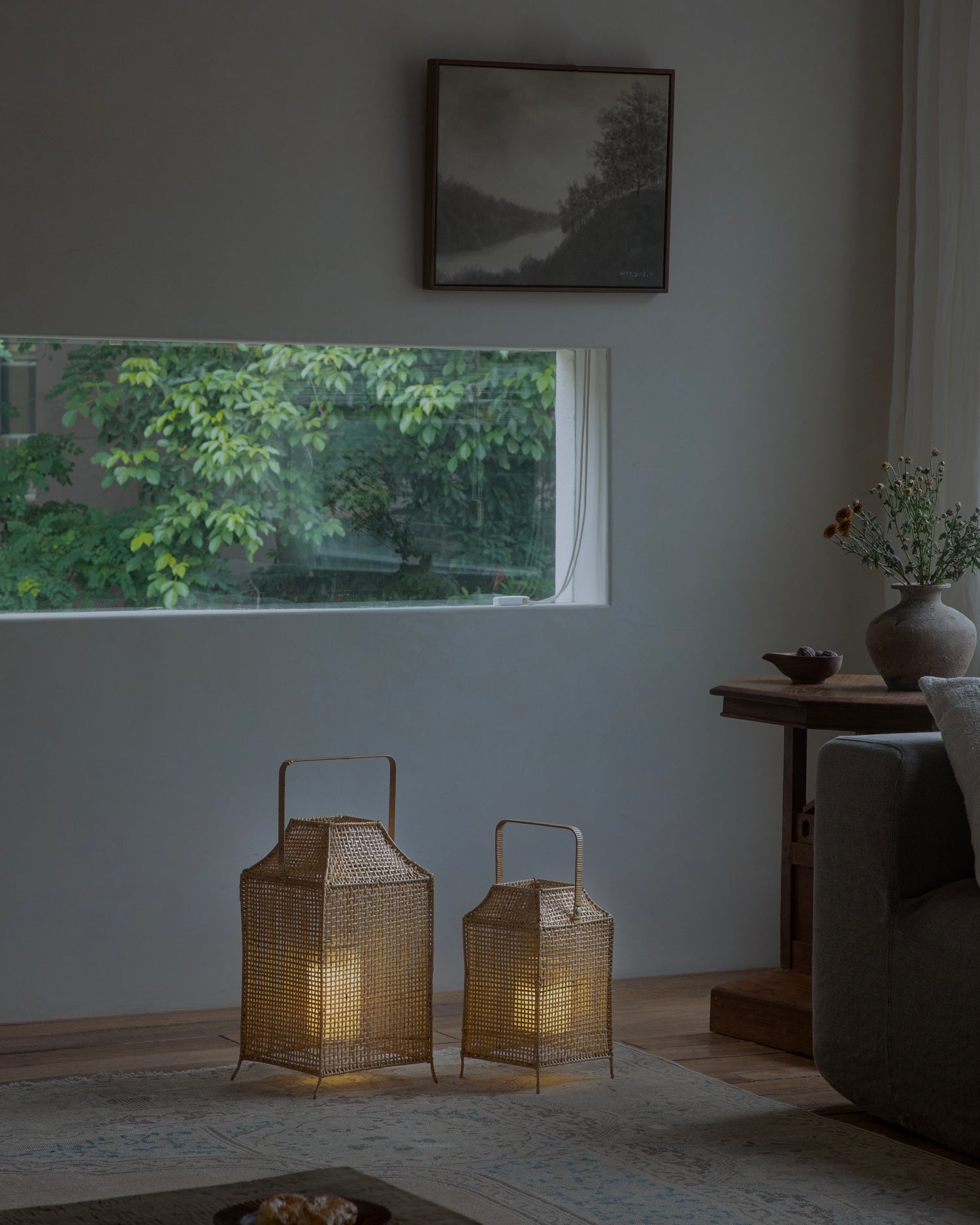 Lyra Rattan Lantern