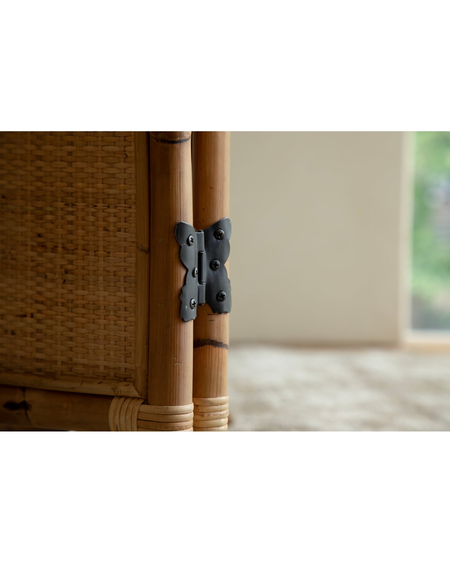 Sunlit Rattan Screen