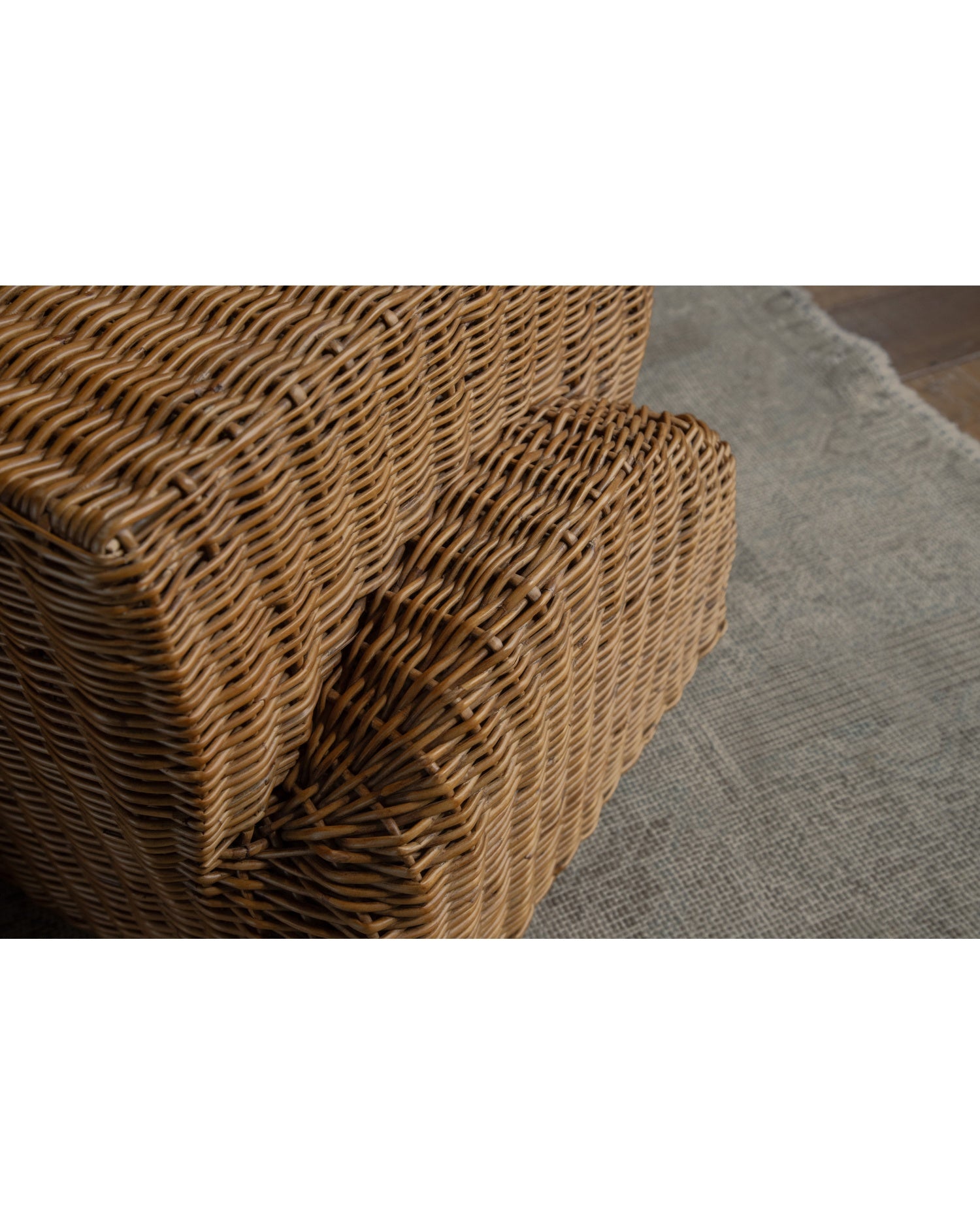 Bruno Rattan Side Table Set