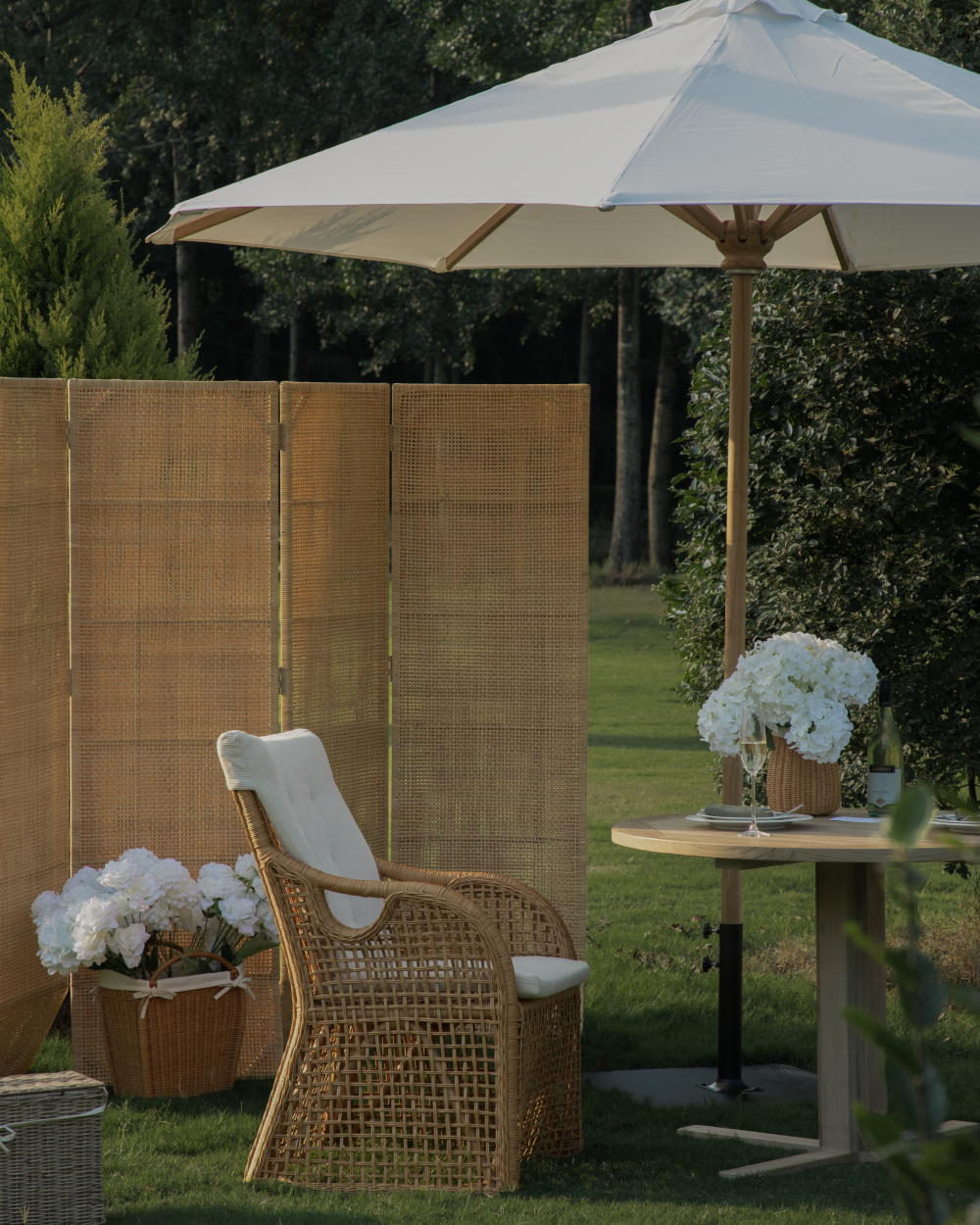 Solis Rattan Room Divider