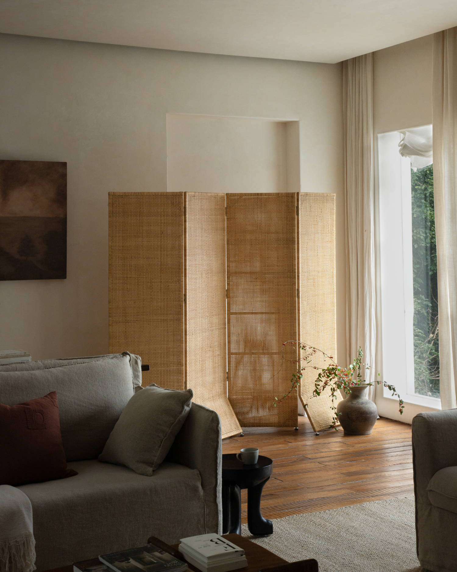 Solis Rattan Room Divider