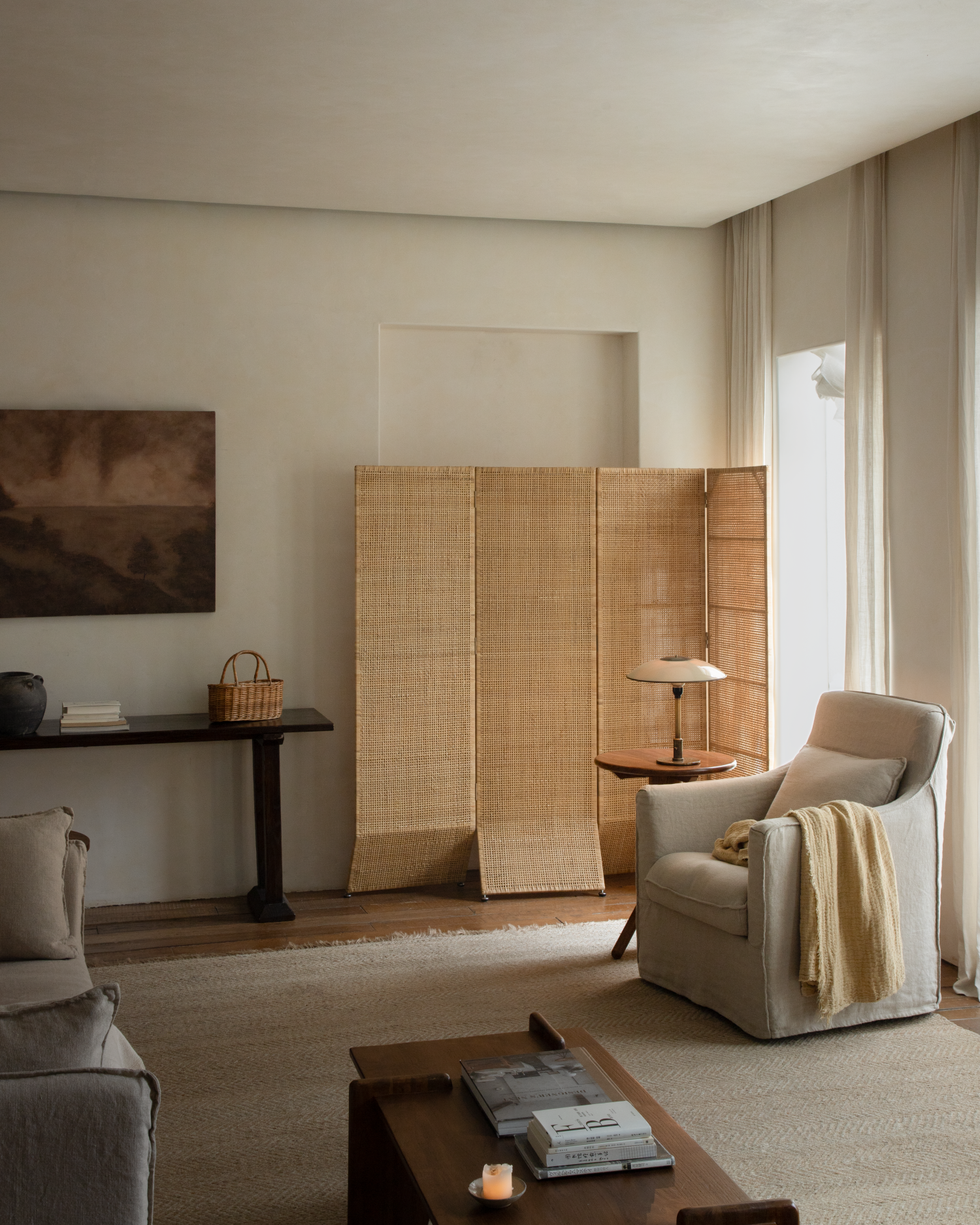 Solis Rattan Room Divider
