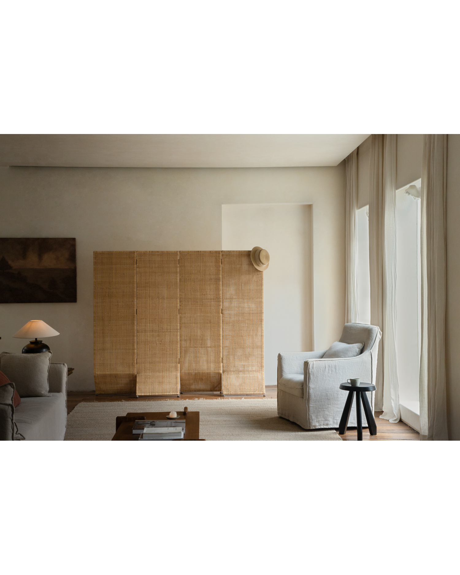 Solis Rattan Room Divider