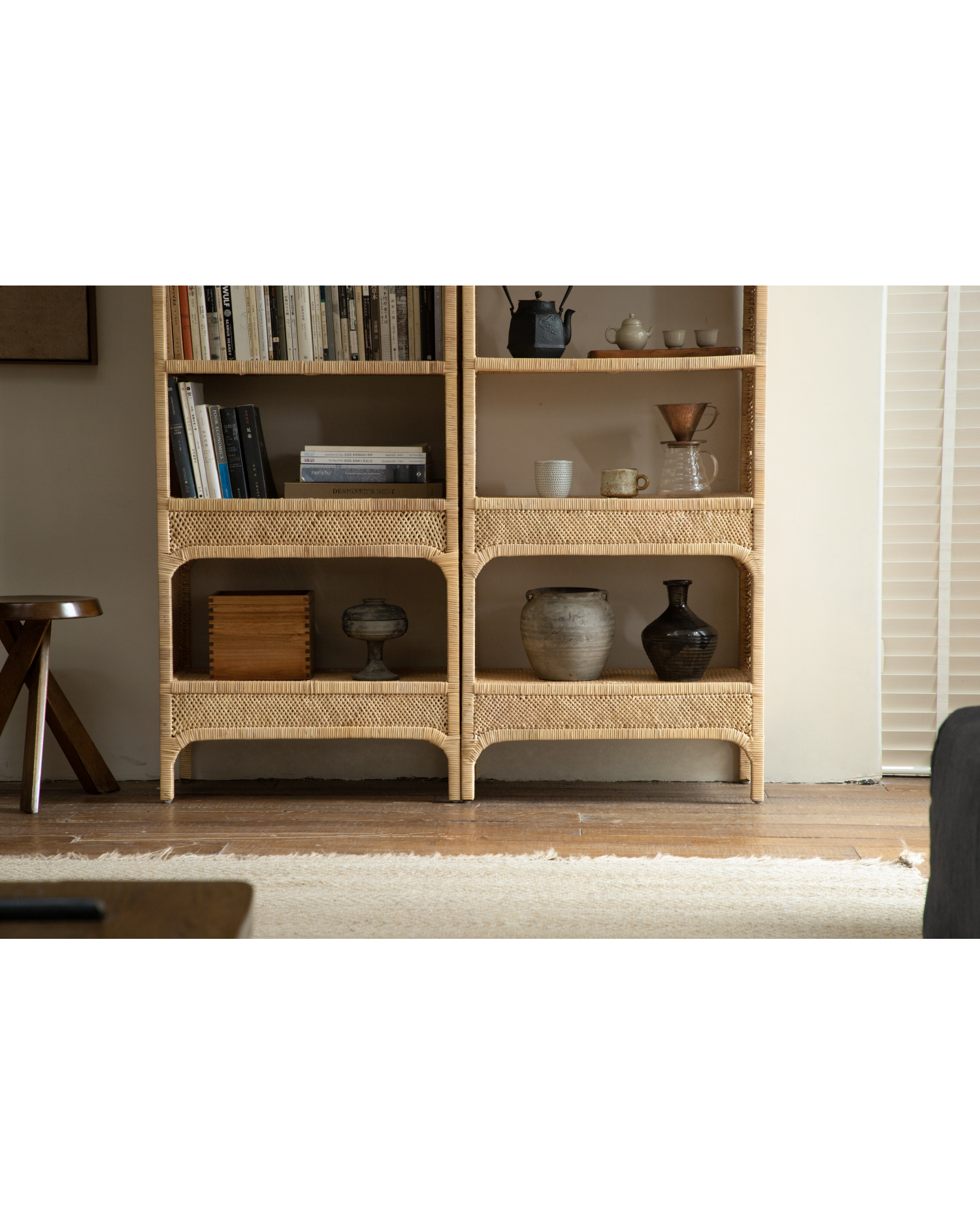 Mallow Rattan Shelving Unit