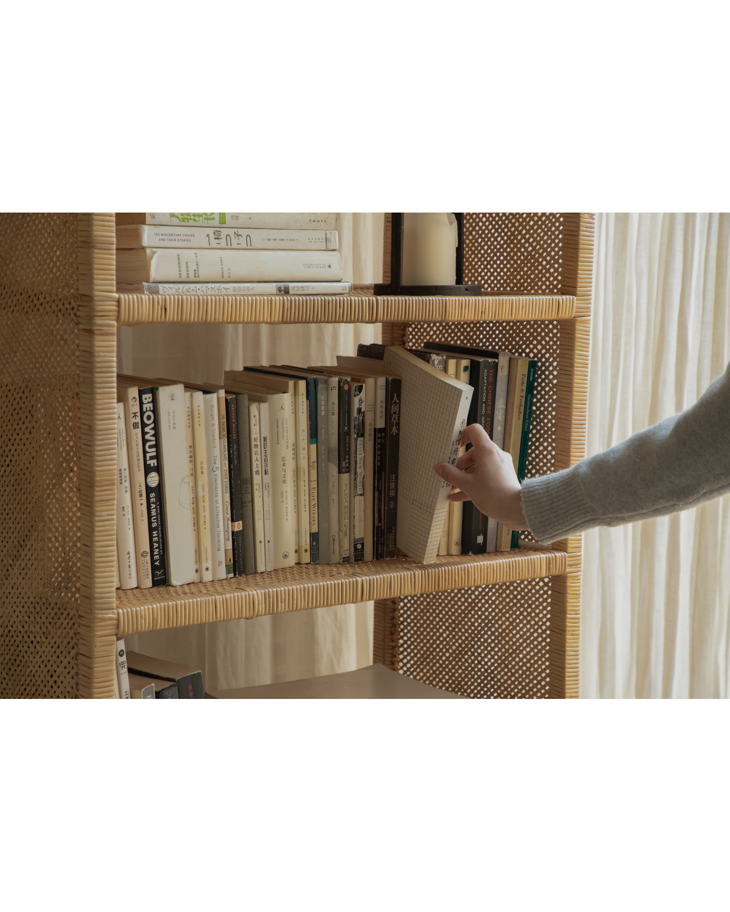 Mallow Rattan Shelving Unit