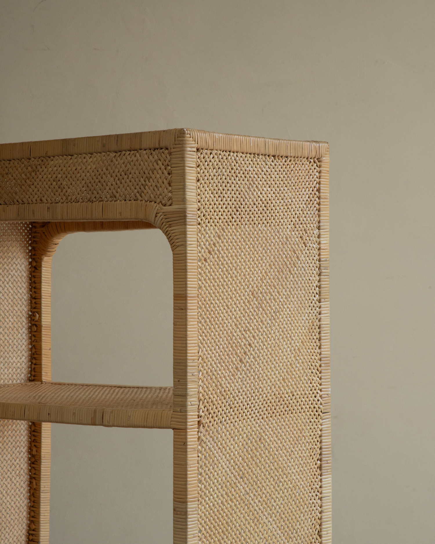 Mallow Rattan Shelving Unit