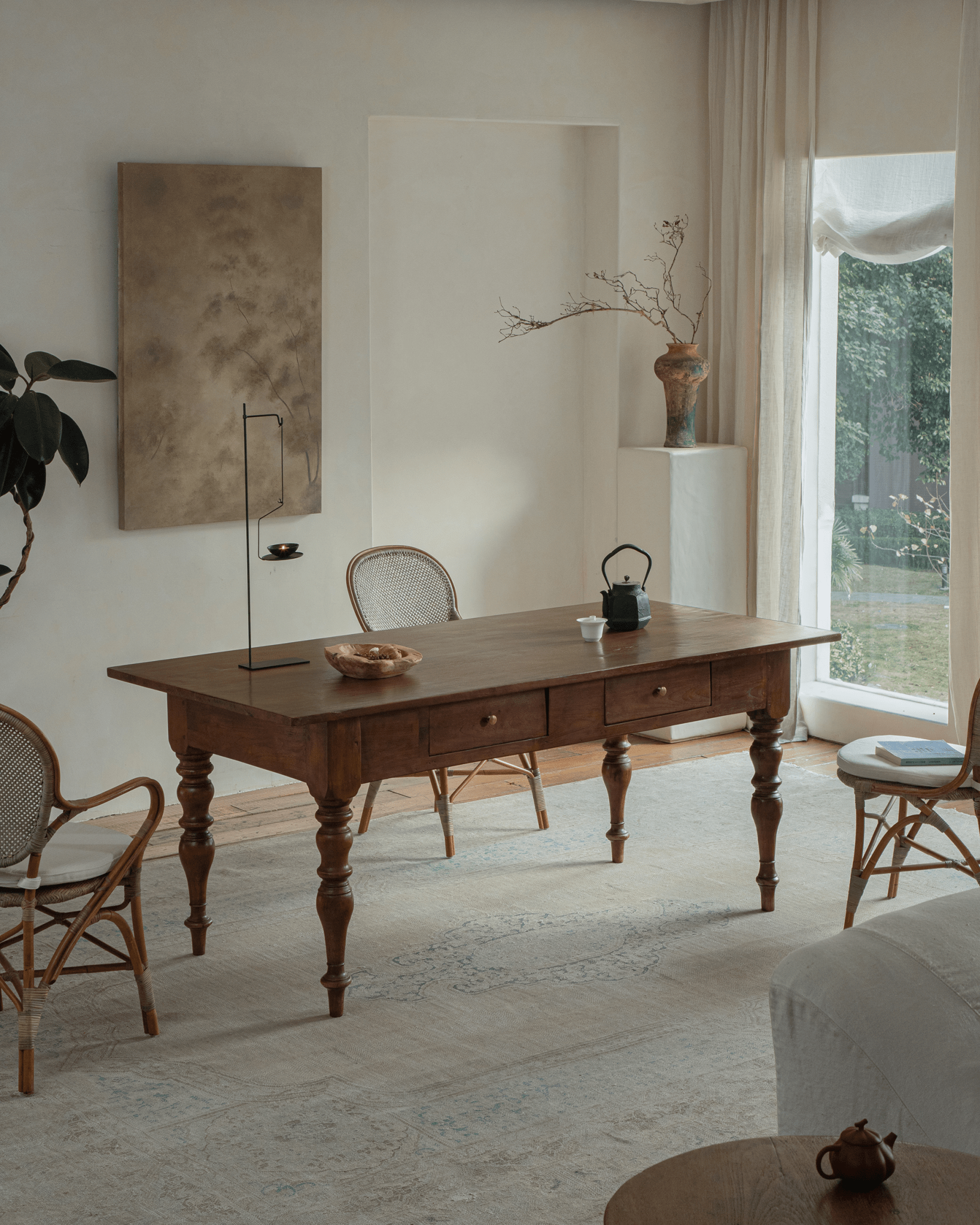 Indonesian Vintage Teak Wood Tables - ZM Home