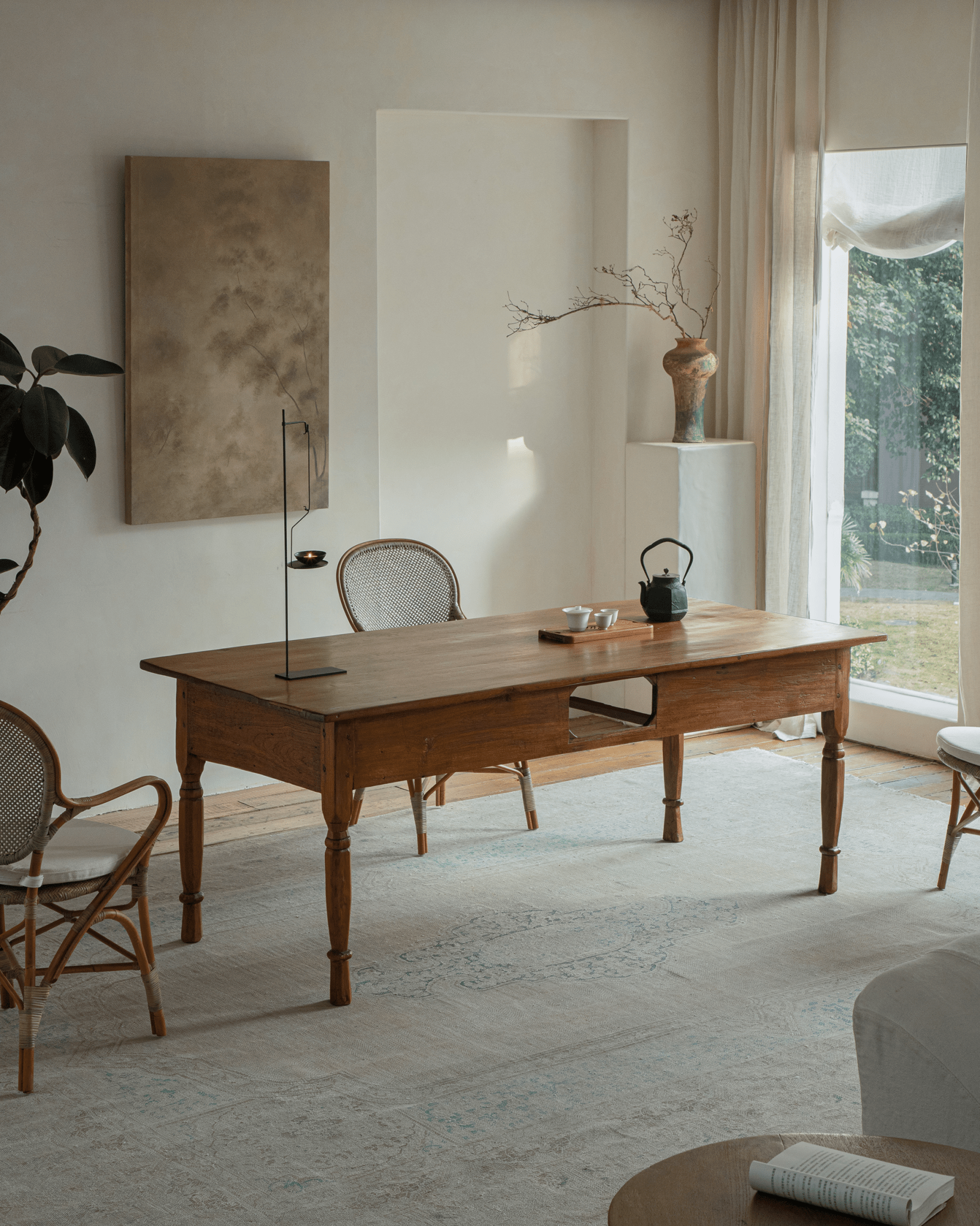 Indonesian Vintage Teak Wood Tables - ZM Home