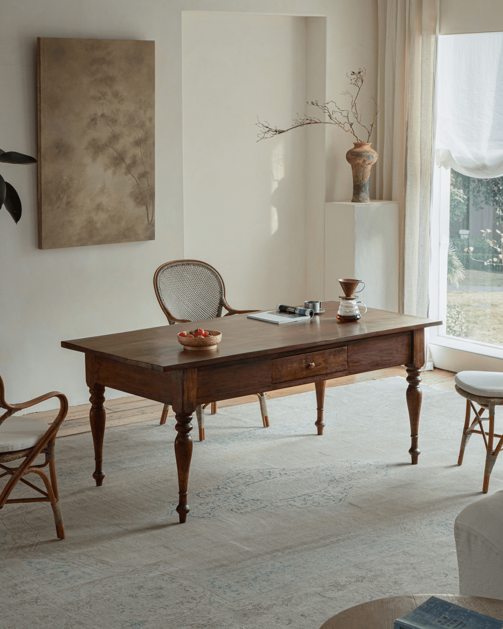 Indonesian Vintage Teak Wood Tables - ZM Home