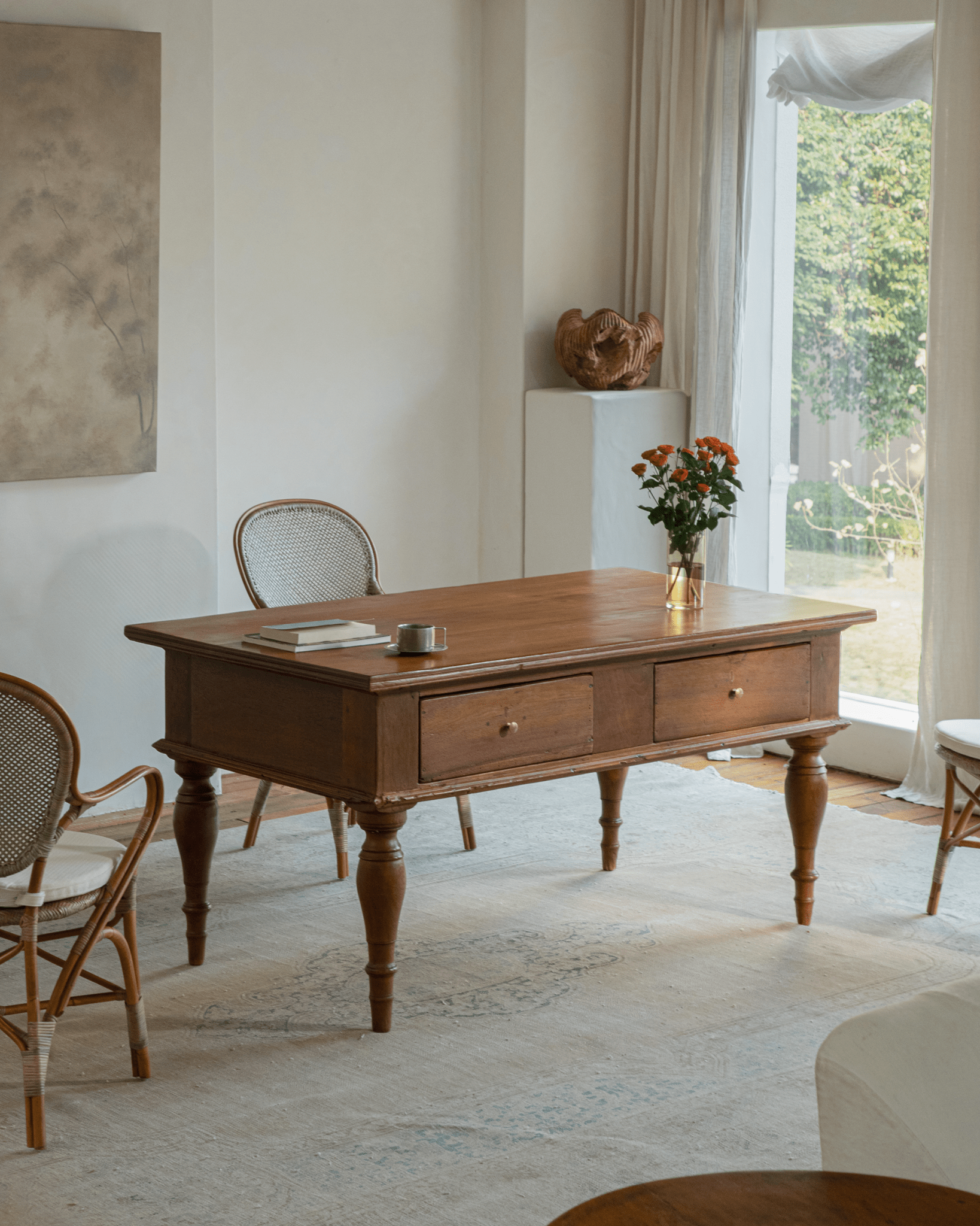 Indonesian Vintage Teak Wood Tables - ZM Home