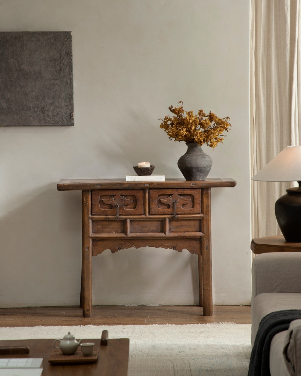 Antique Chinese Cabinet | Teak Wood Storage