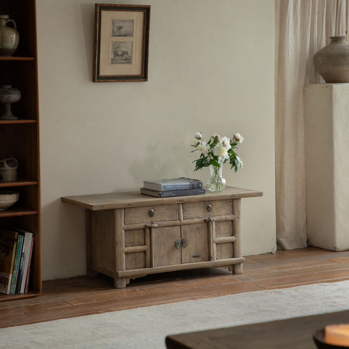 Chinese Vintage Cabinet | Teak Wood Storage