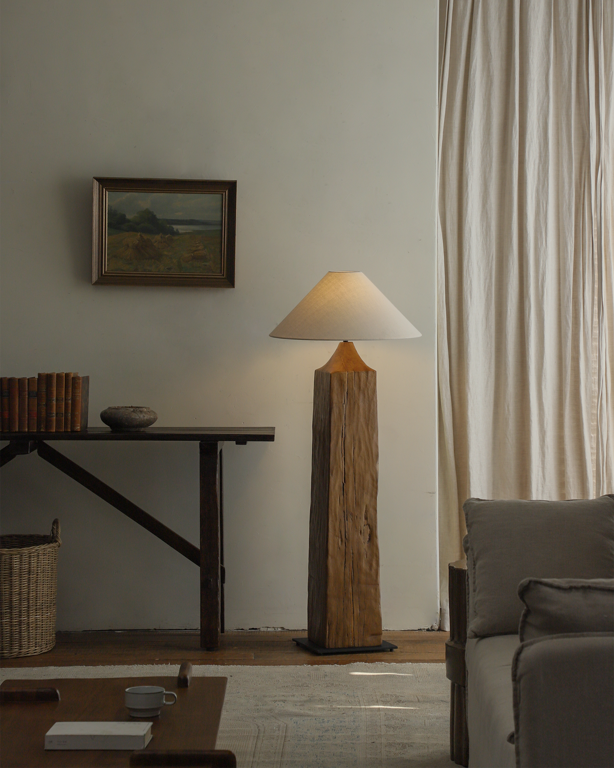 Wooden Floor Lamp