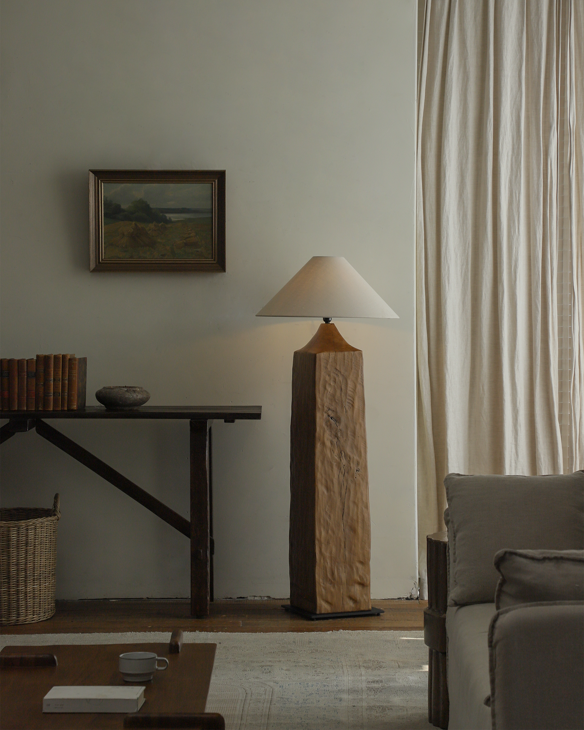 Wooden Floor Lamp