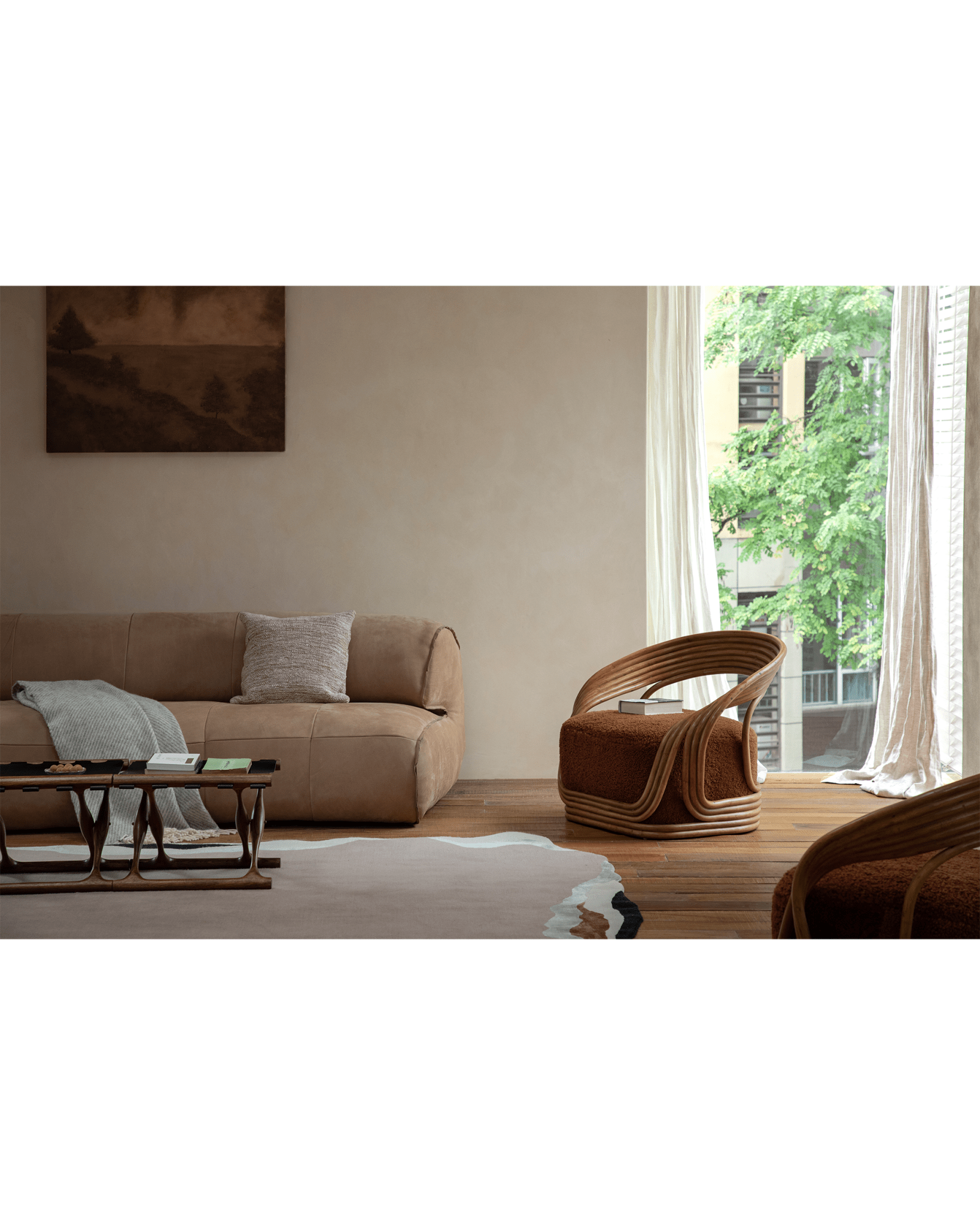 Undina Rattan Lounge Chair - ZM Home