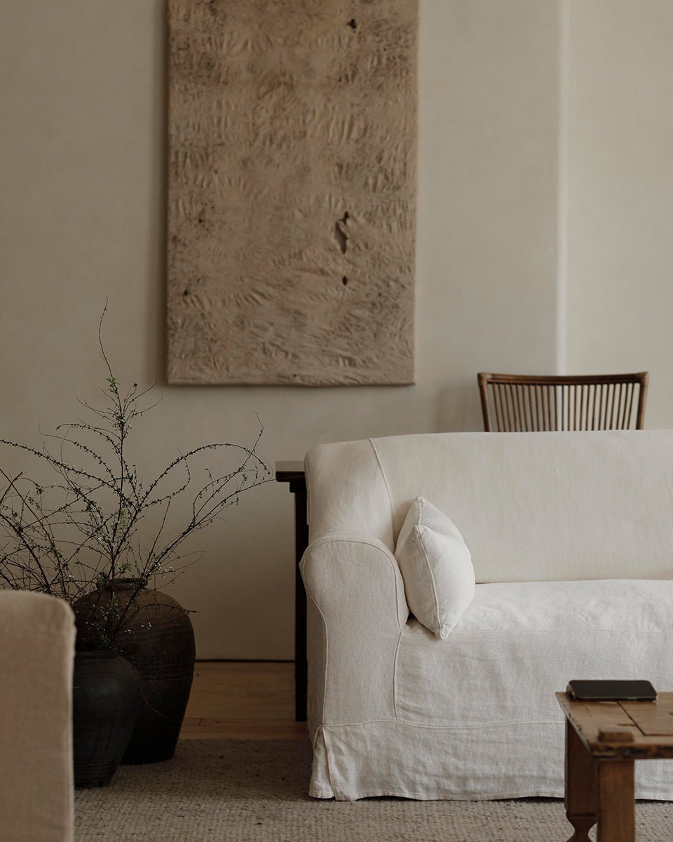 Russell Slipcovered Sofa - ZM Home
